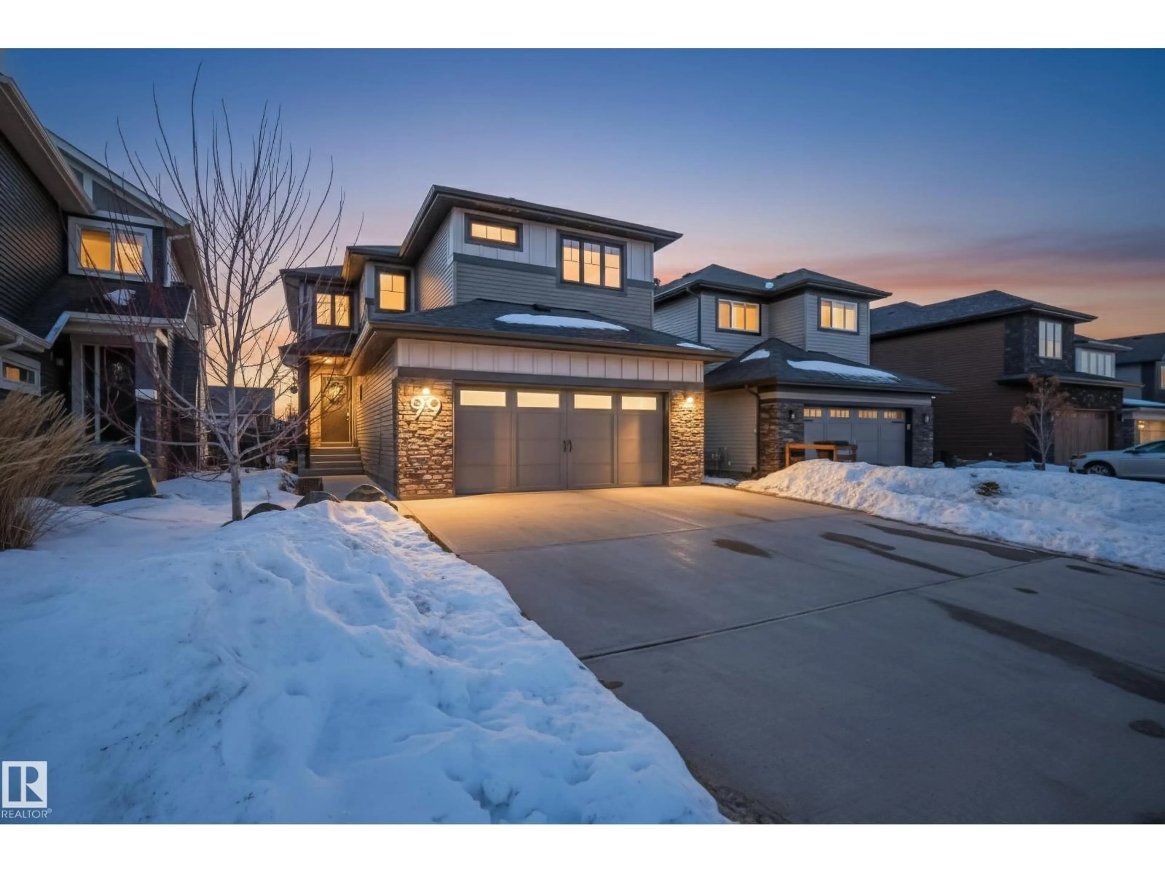 Home with brick exterior material, street for 99 ABERDEEN CR, Sherwood Park Alberta T8H2X3