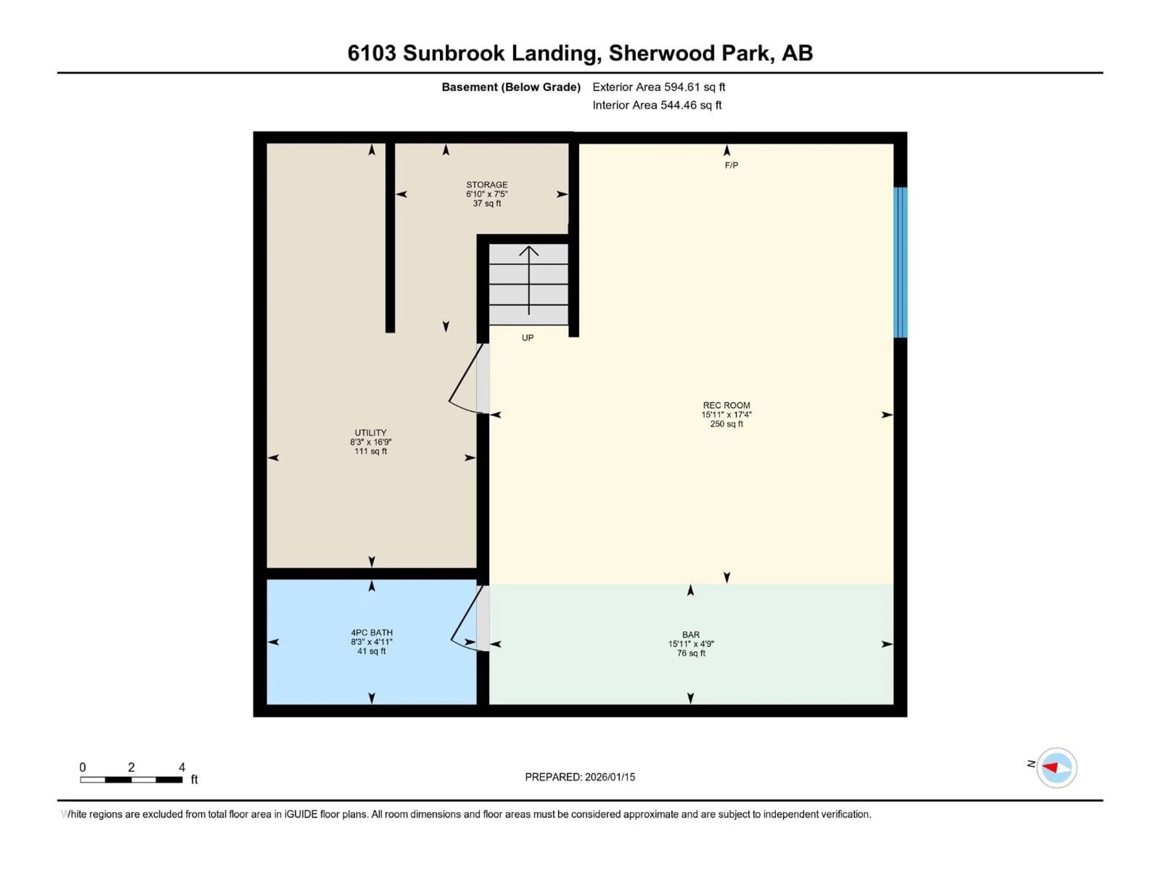 Floor plan for 6103 SUNBROOK LANDING, Sherwood Park Alberta T8H0J7