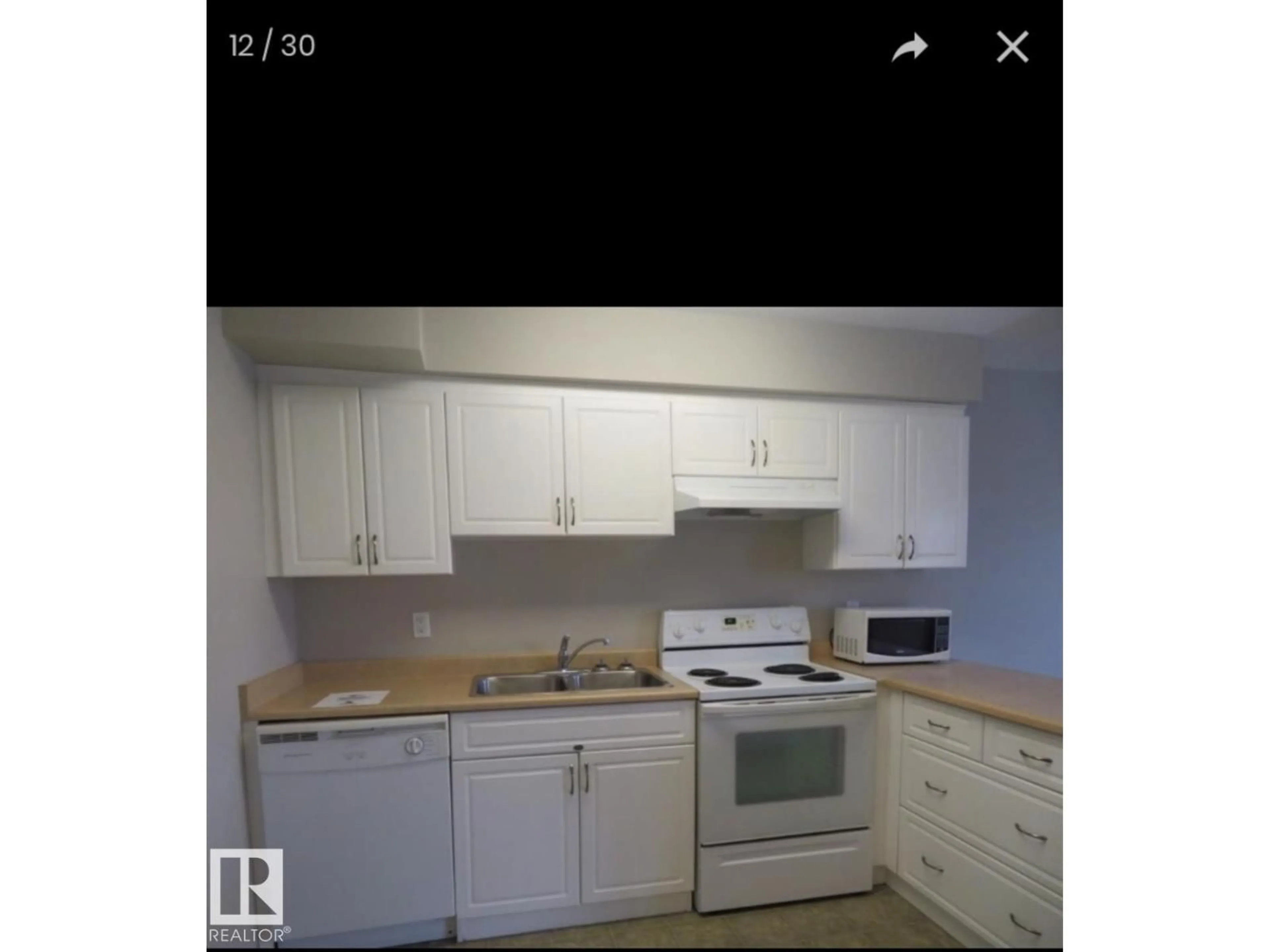 Standard kitchen, wood/laminate floor for #213 - 105 MCKENNY AV, St. Albert Alberta T8N2Y2