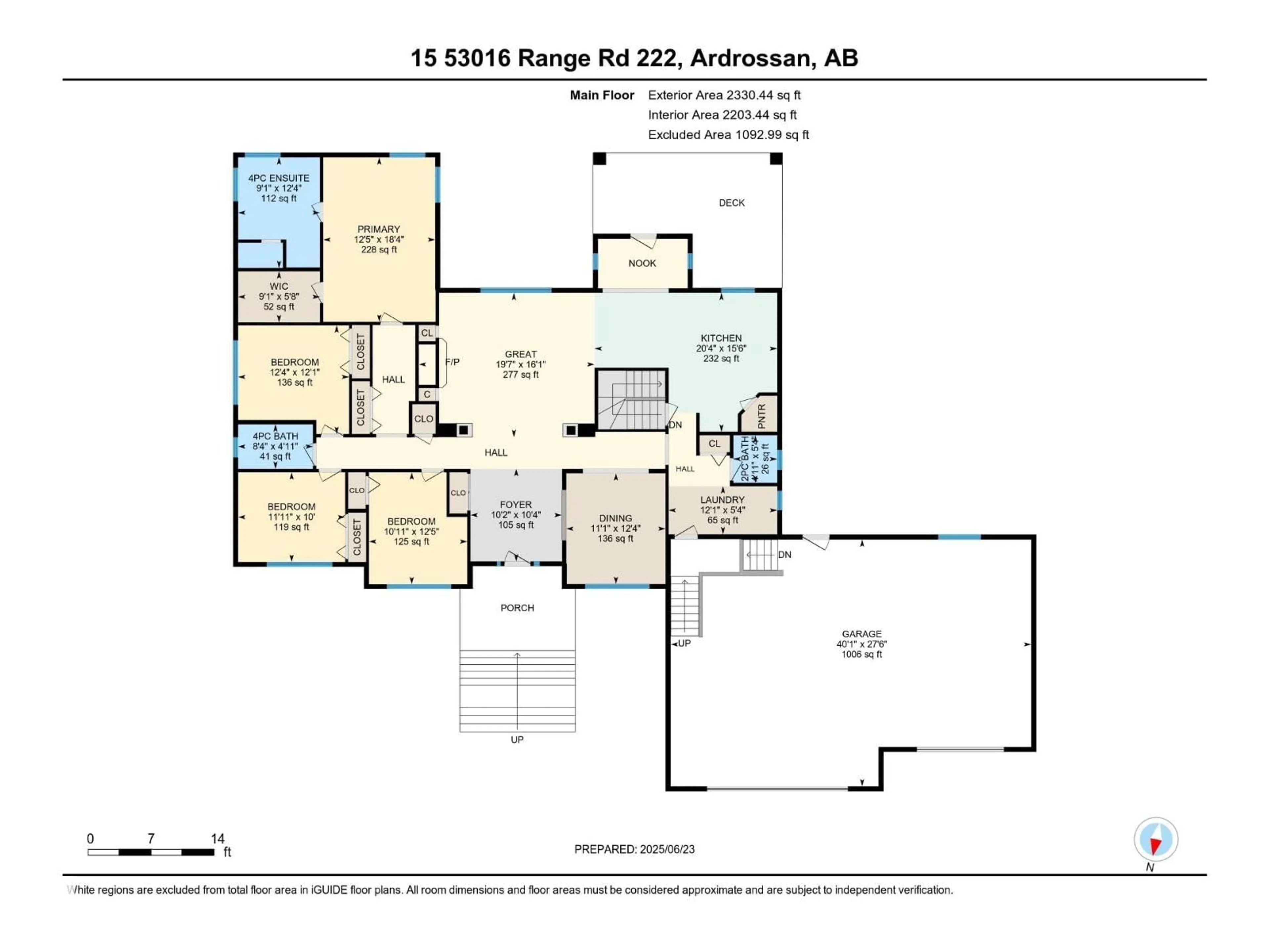Floor plan for 15 - 53016 RGE ROAD 222, Rural Strathcona County Alberta T8B1A8