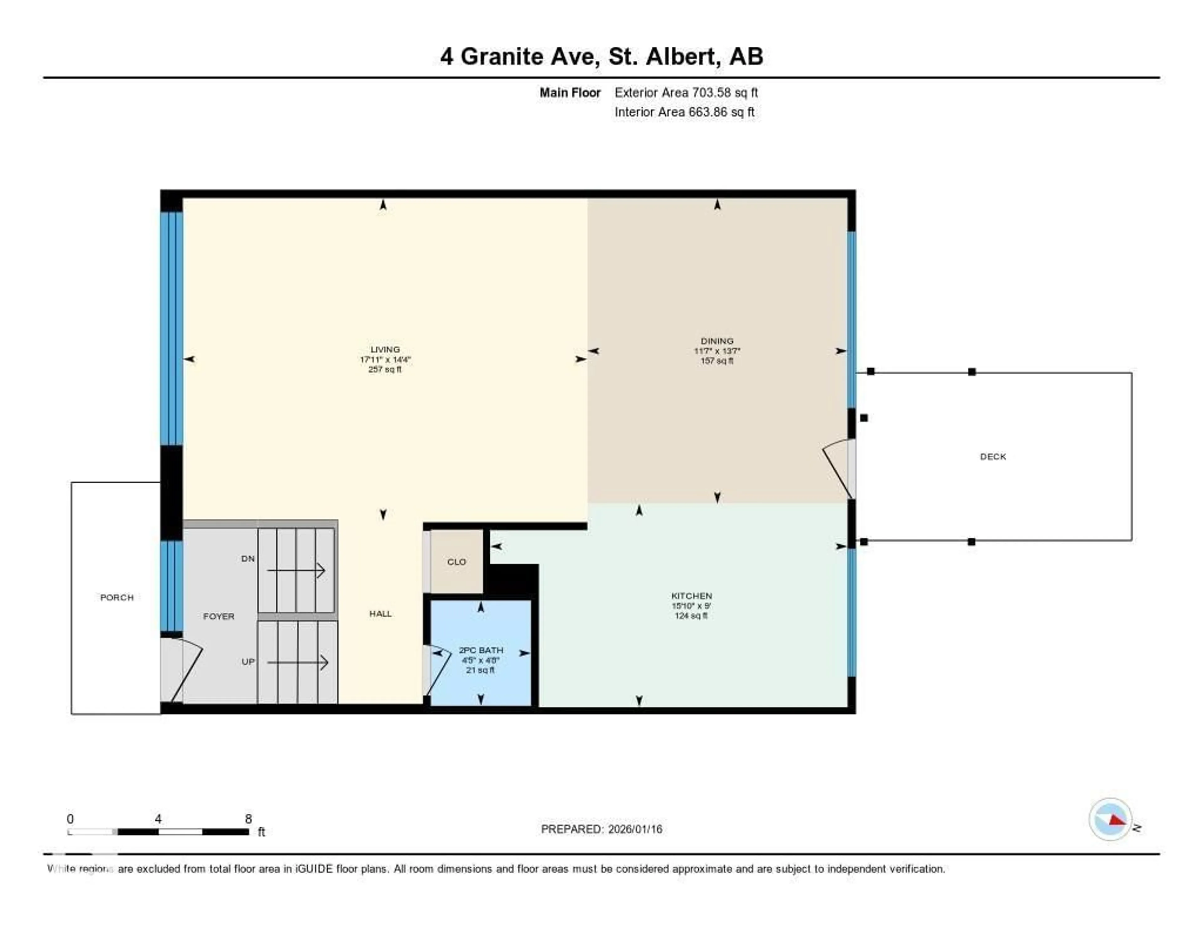 Floor plan for 4 GRANITE AV, St. Albert Alberta T8N0V4