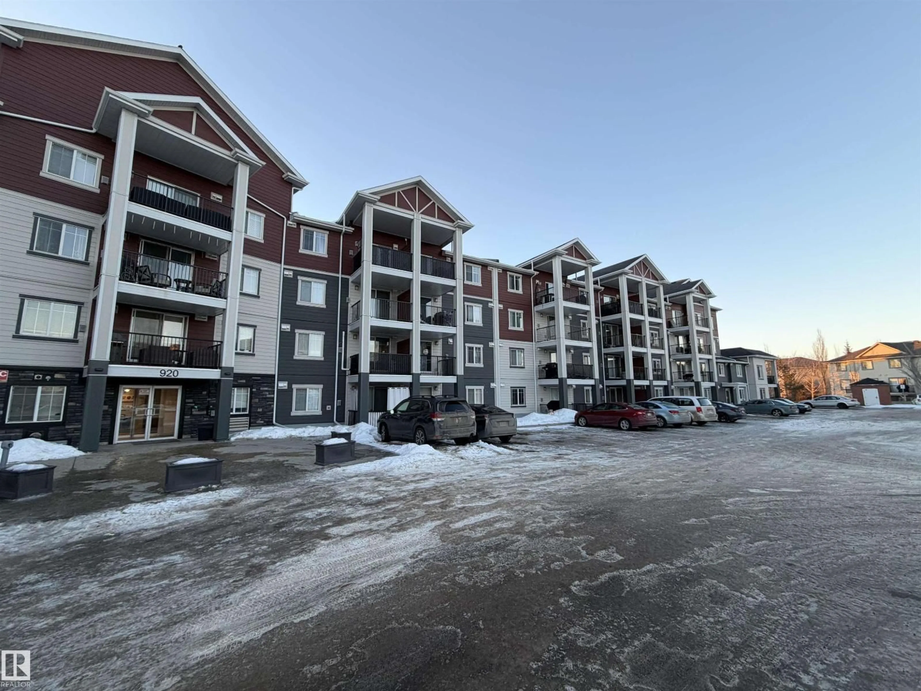 A pic from outside/outdoor area/front of a property/back of a property/a pic from drone, unknown for #104 - 920 156 ST, Edmonton Alberta T6R0N6