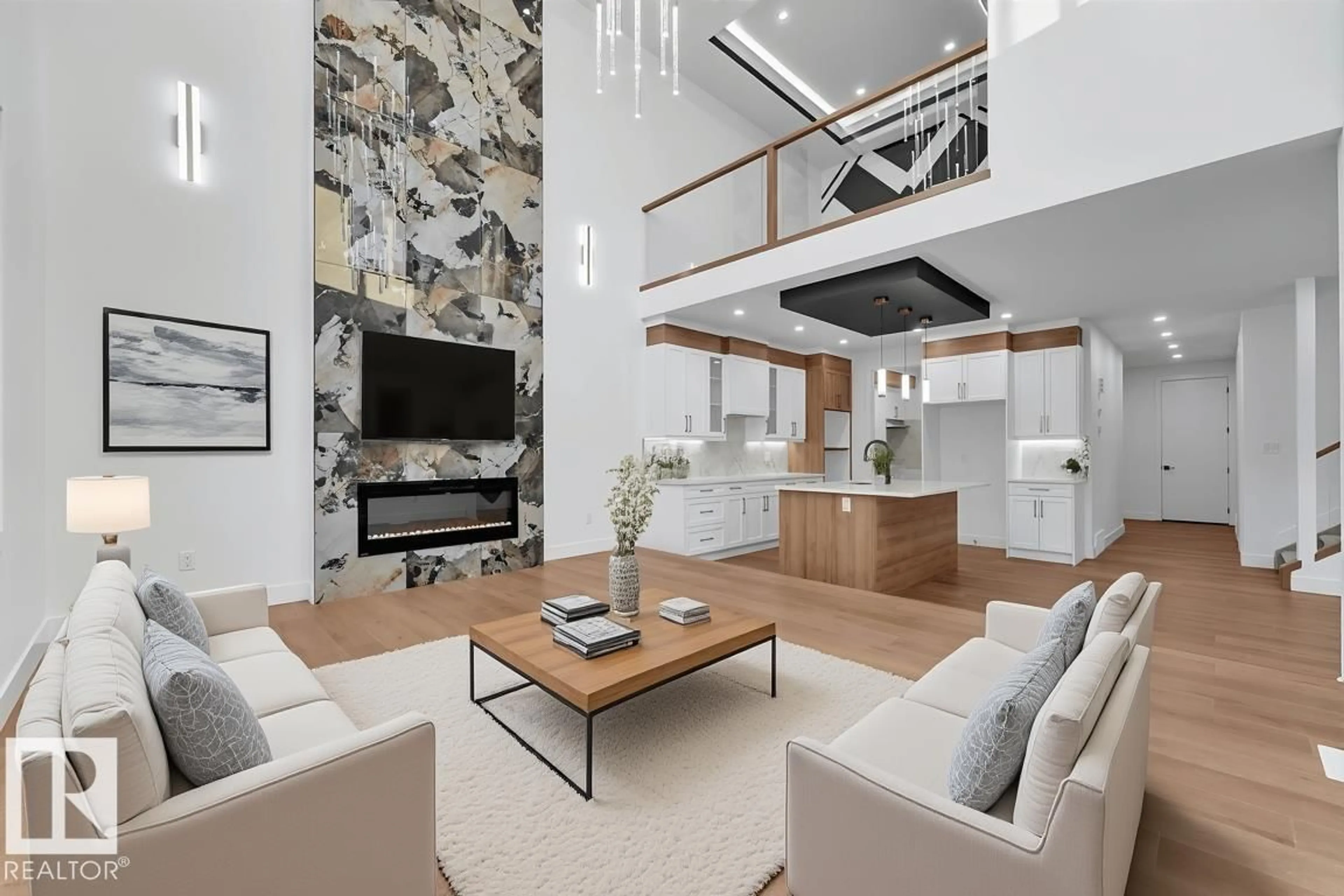 Living room with furniture, unknown for 3505 42 AV, Beaumont Alberta T4X3G4