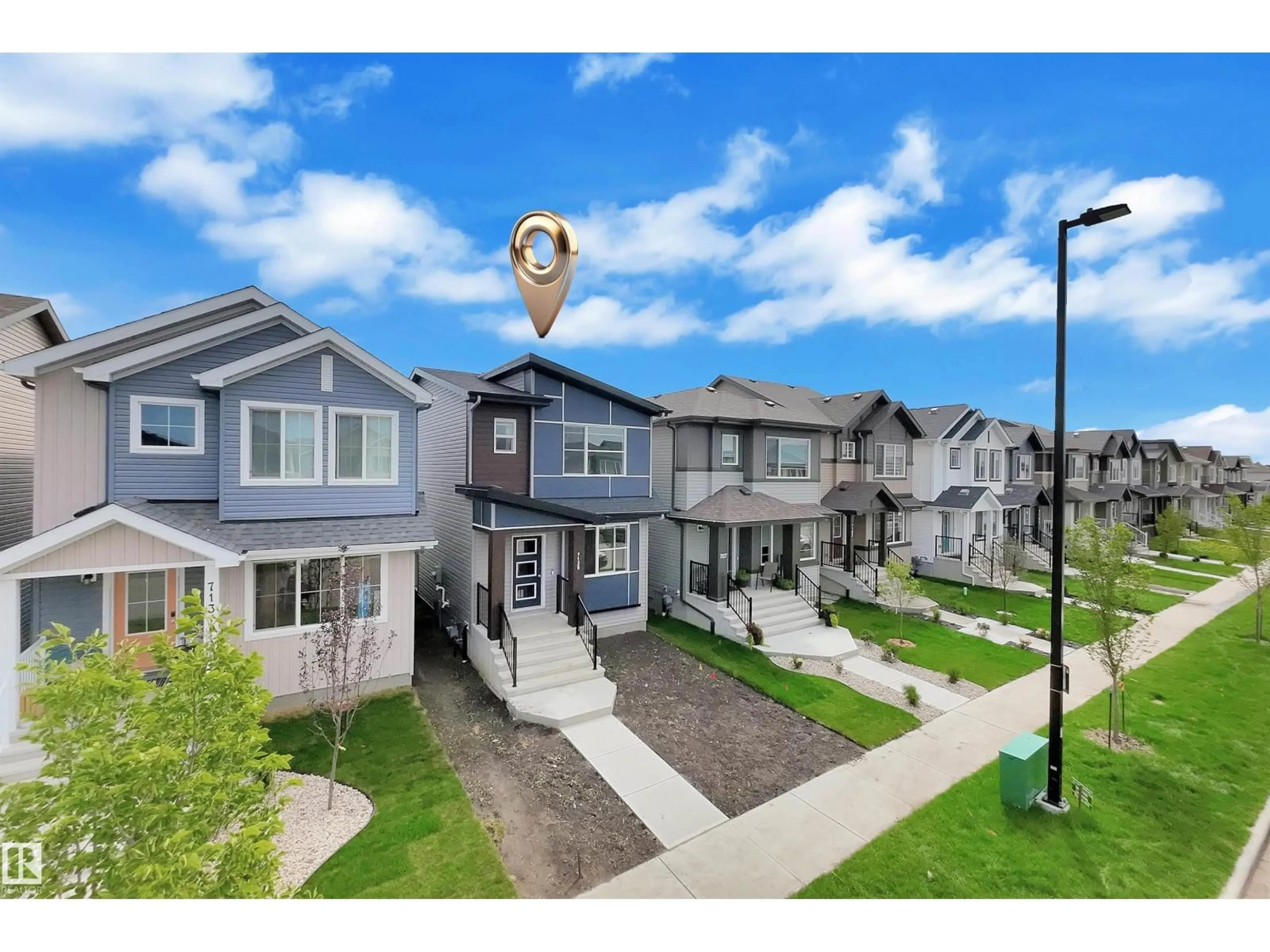 A pic from outside/outdoor area/front of a property/back of a property/a pic from drone, street for 7129 46A ST, Beaumont Alberta T4X3A8