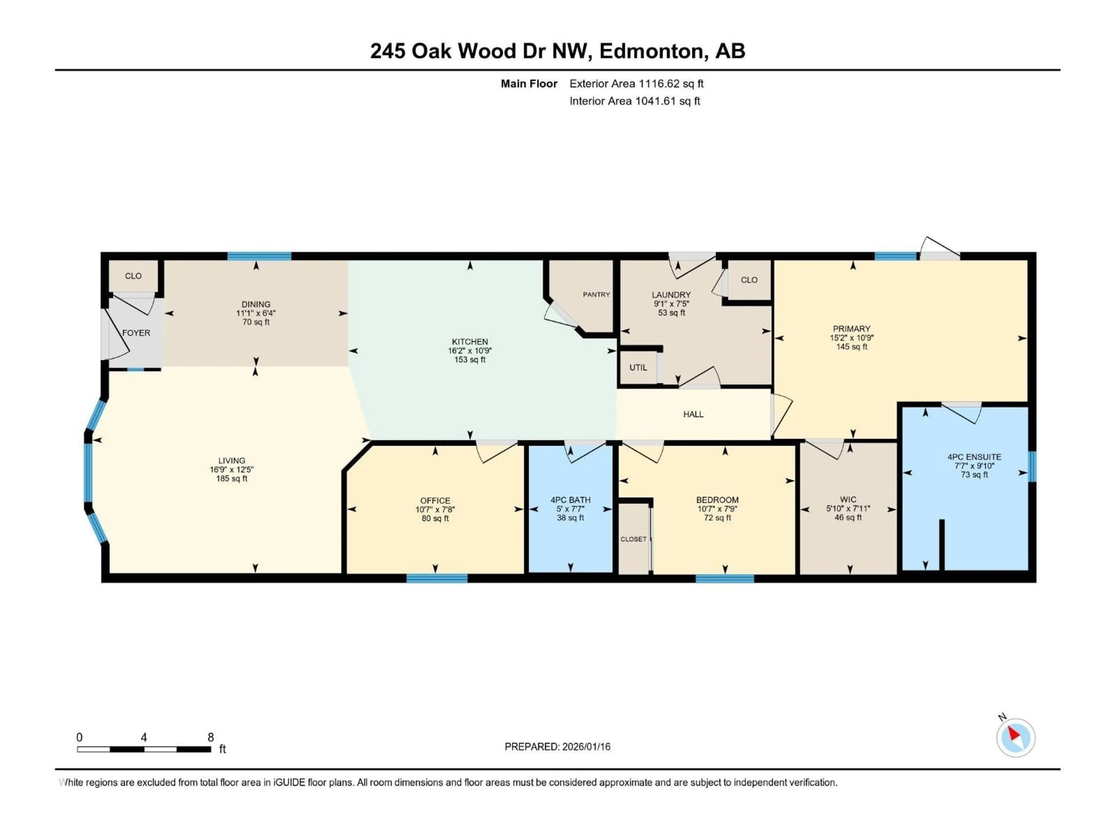 Floor plan for 245 OAK WOOD DRIVE, Edmonton Alberta T6P0A4