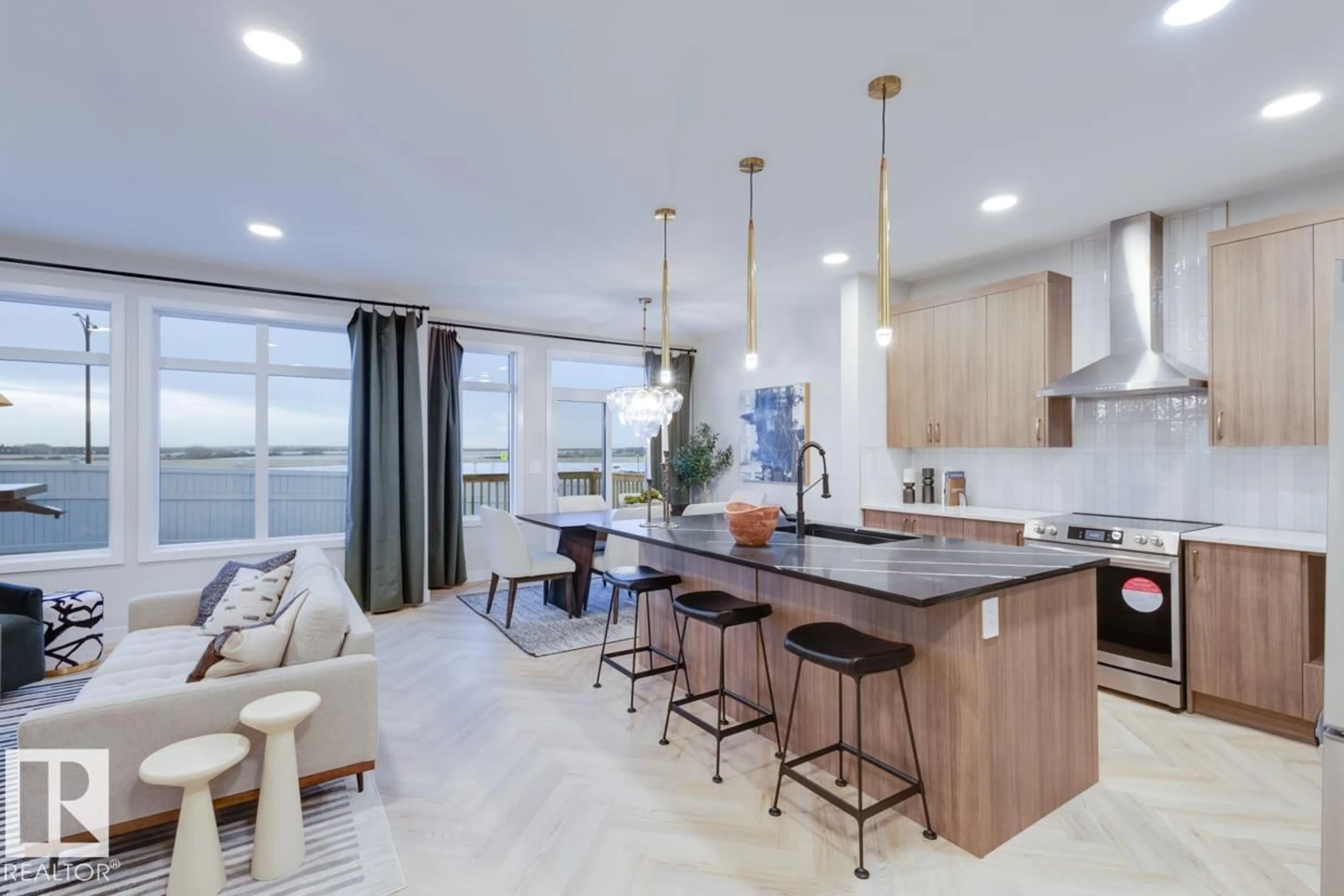 Open concept kitchen, unknown for NW - 4136 208 ST, Edmonton Alberta T6M3E4