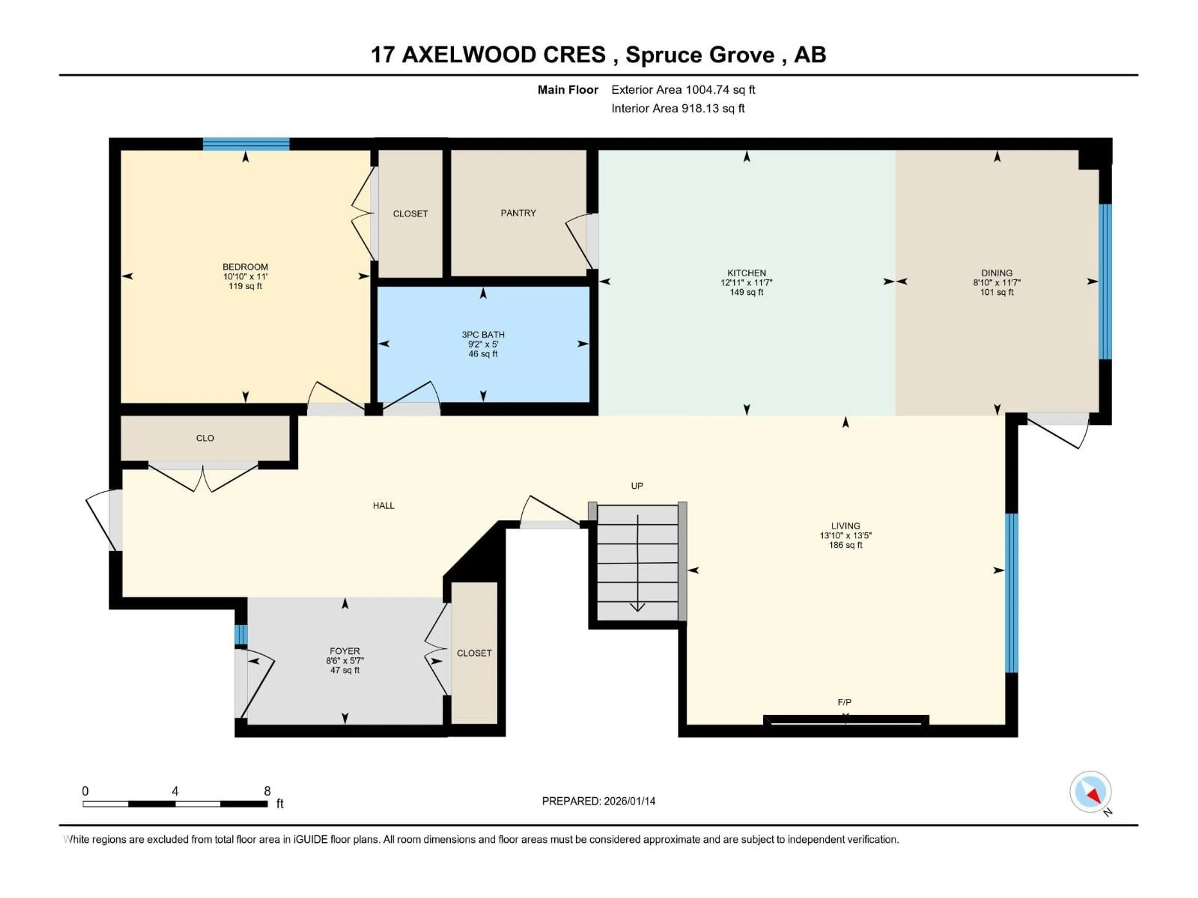 Floor plan for 17 AXELWOOD CR, Spruce Grove Alberta T7X0Y3