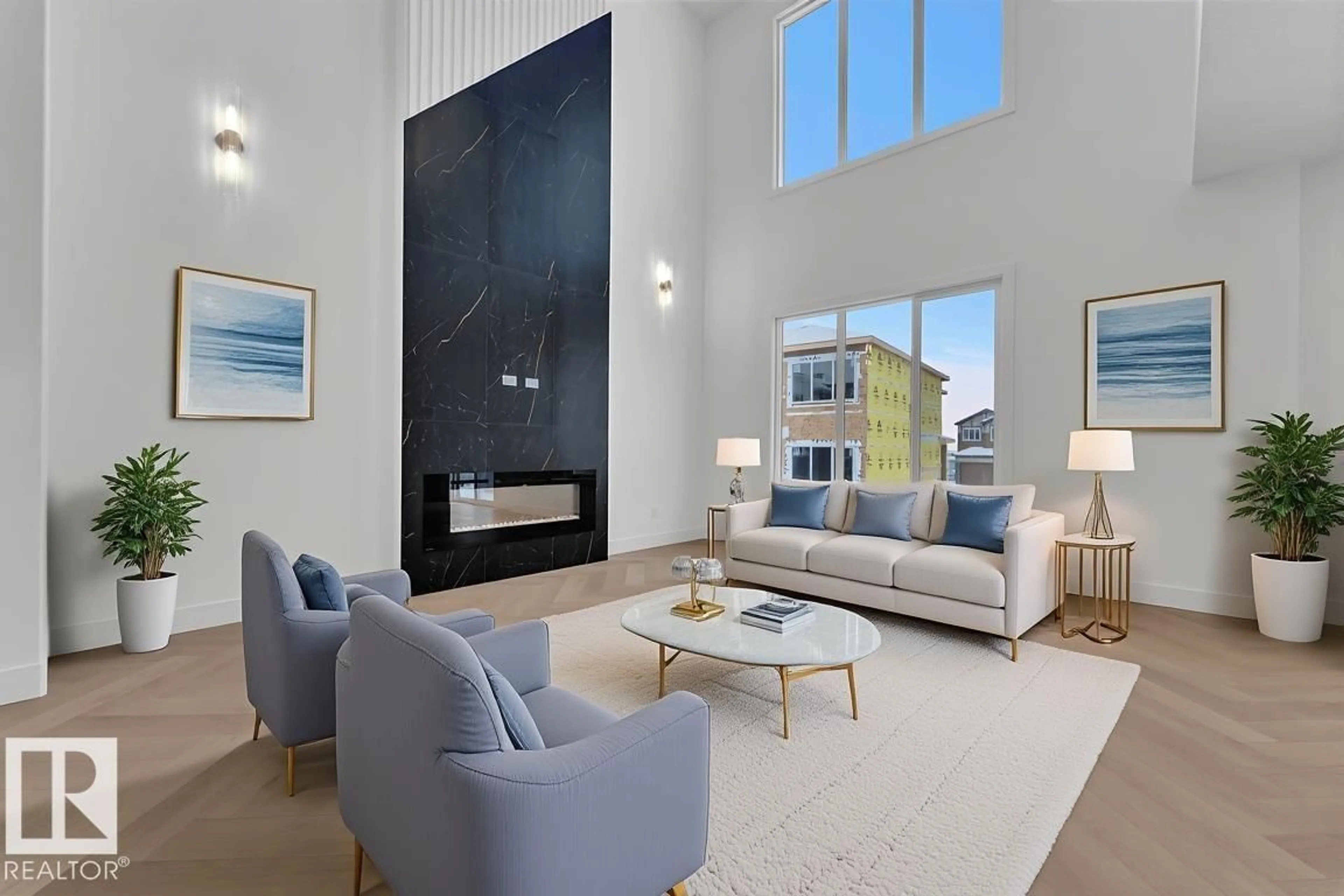 Living room with furniture, unknown for 3602 44 AV, Beaumont Alberta T4X3G8