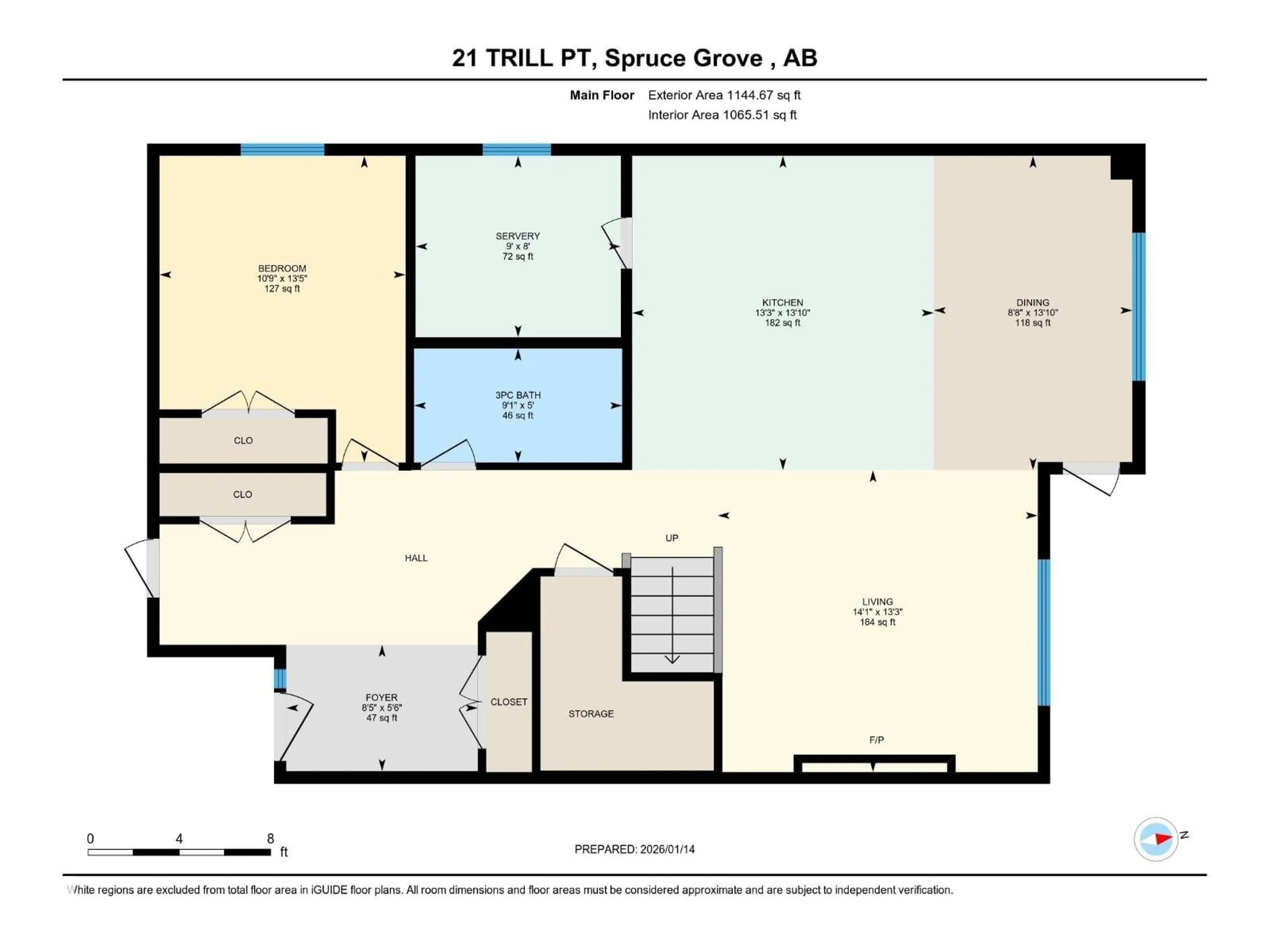 Floor plan for 21 TRILL PT, Spruce Grove Alberta T7X0Z4