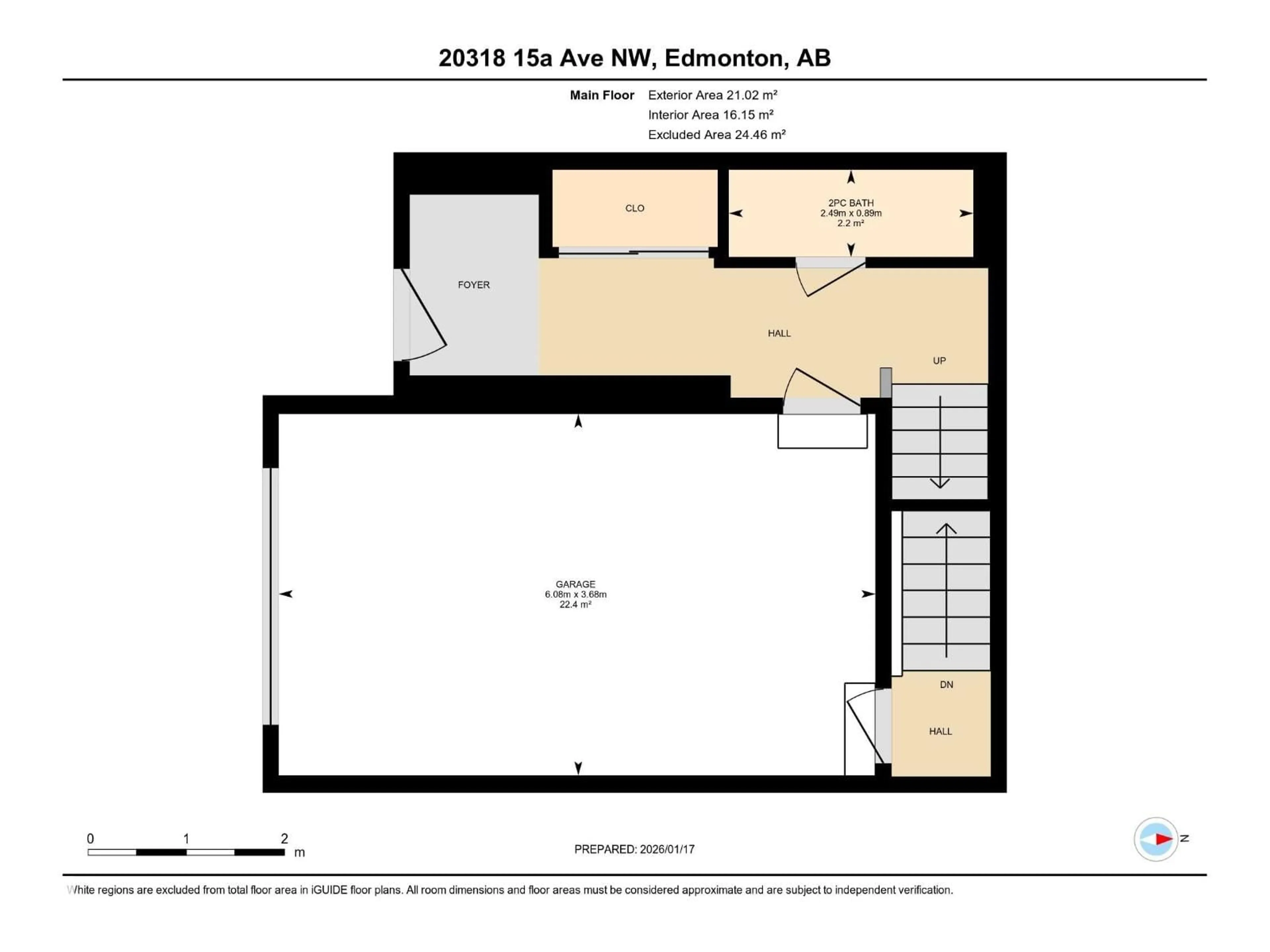 Floor plan for 20318 15A AV, Edmonton Alberta T6M1L5