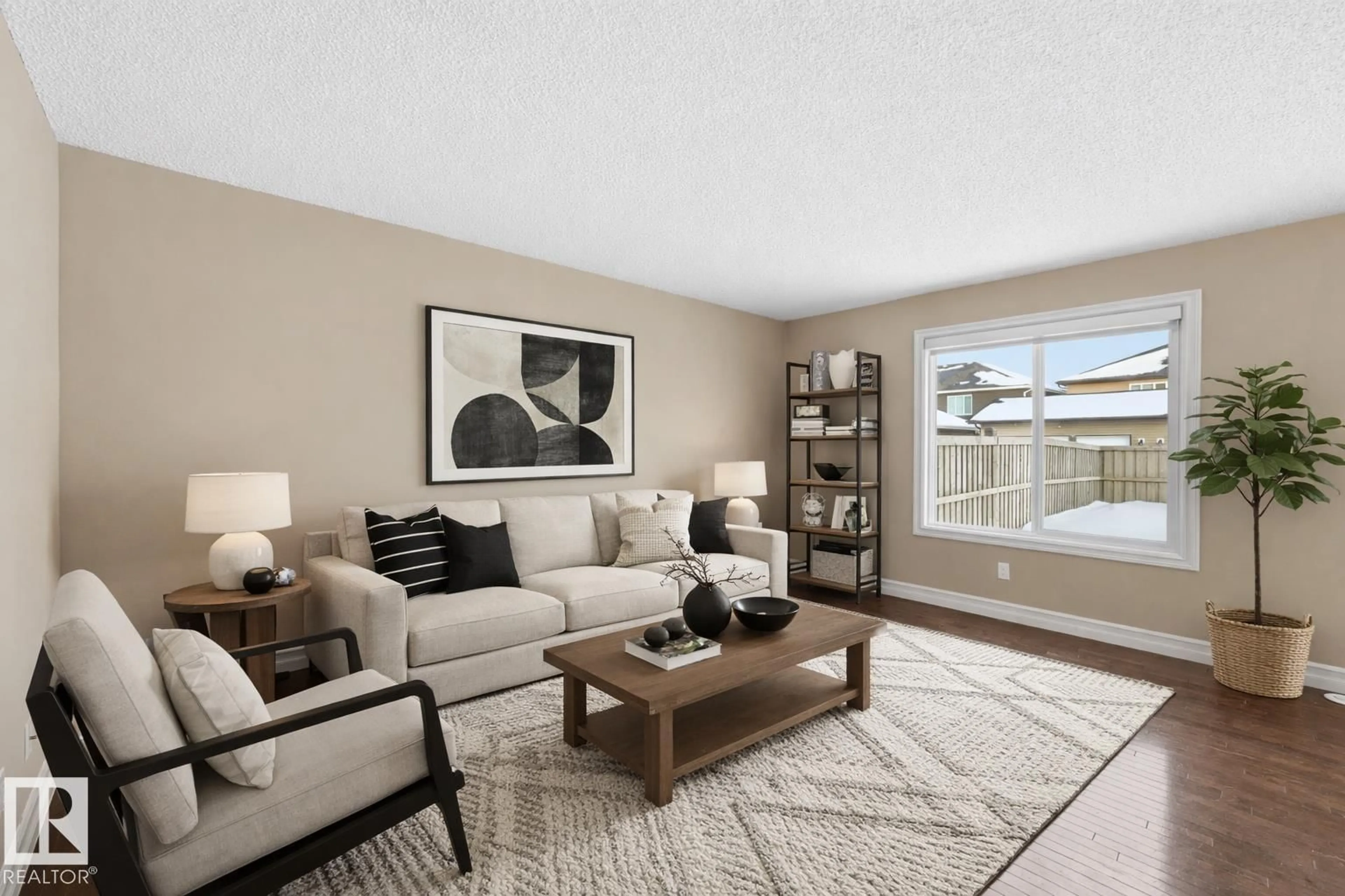 Living room with furniture, unknown for 6833 CARDINAL LI SW, Edmonton Alberta T6W1Z1