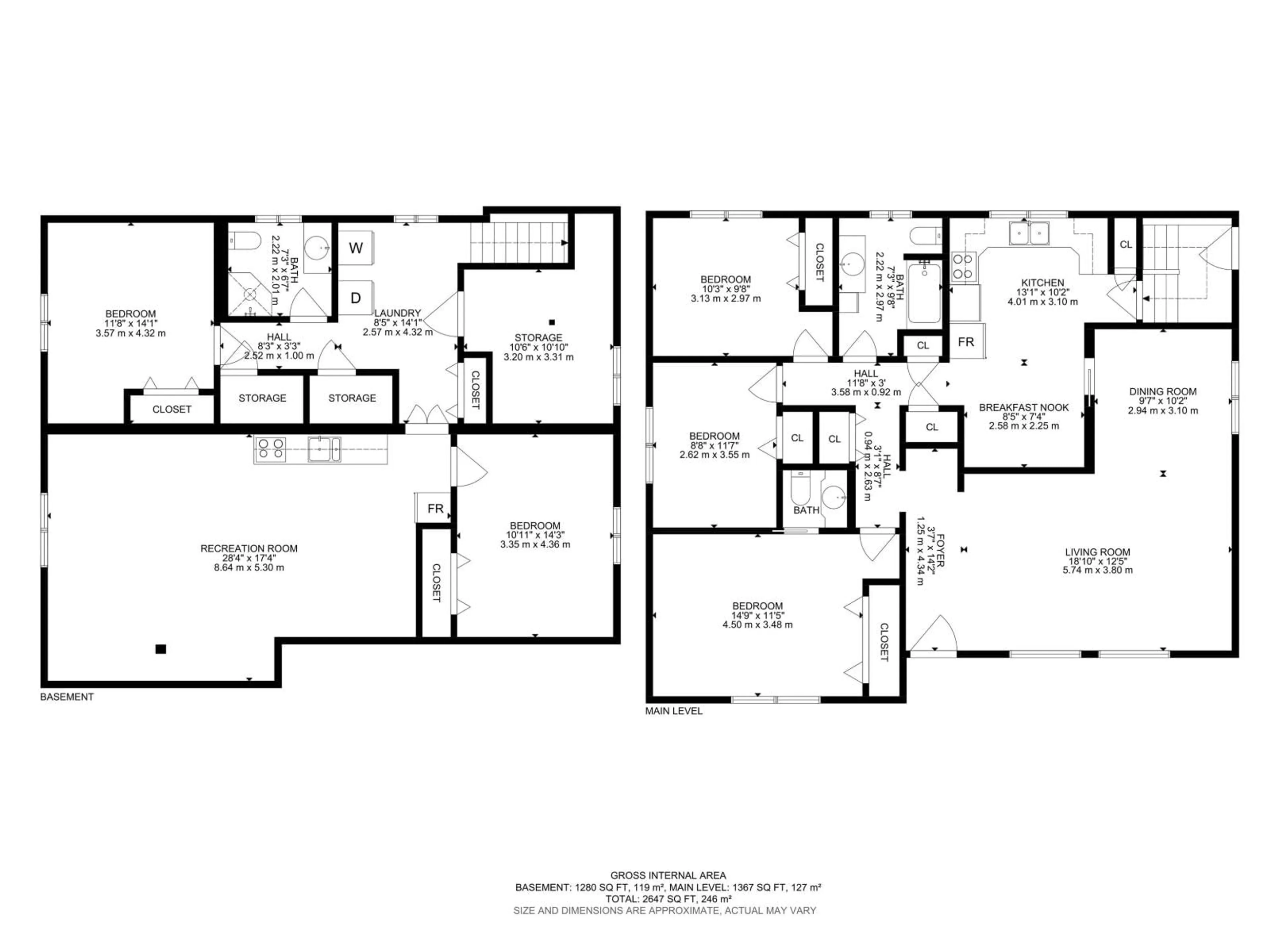 Floor plan for 4015 120 ST, Edmonton Alberta T6J1X7