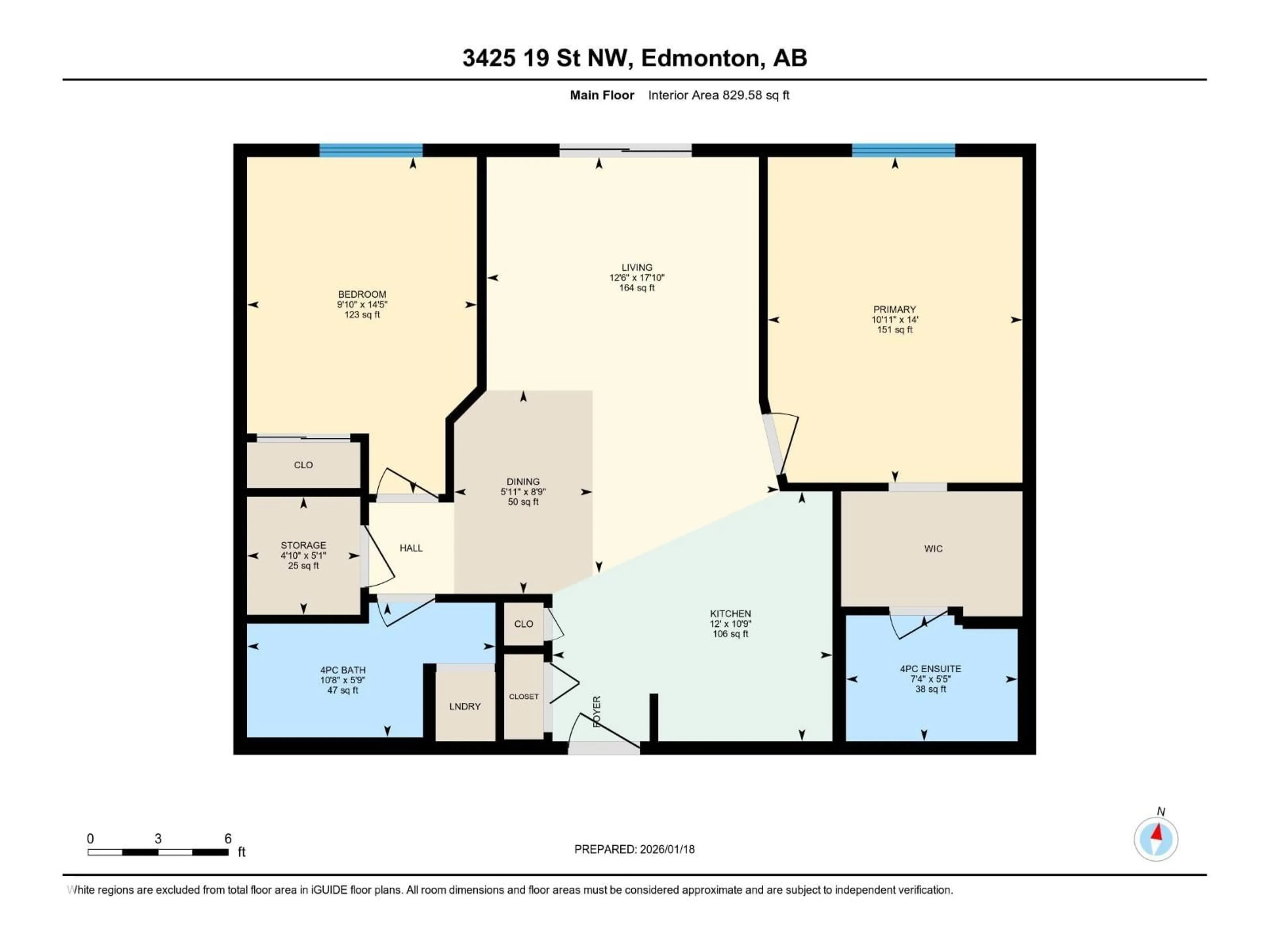 Floor plan for 318 3425 19 ST NW, Edmonton Alberta T6T2B5