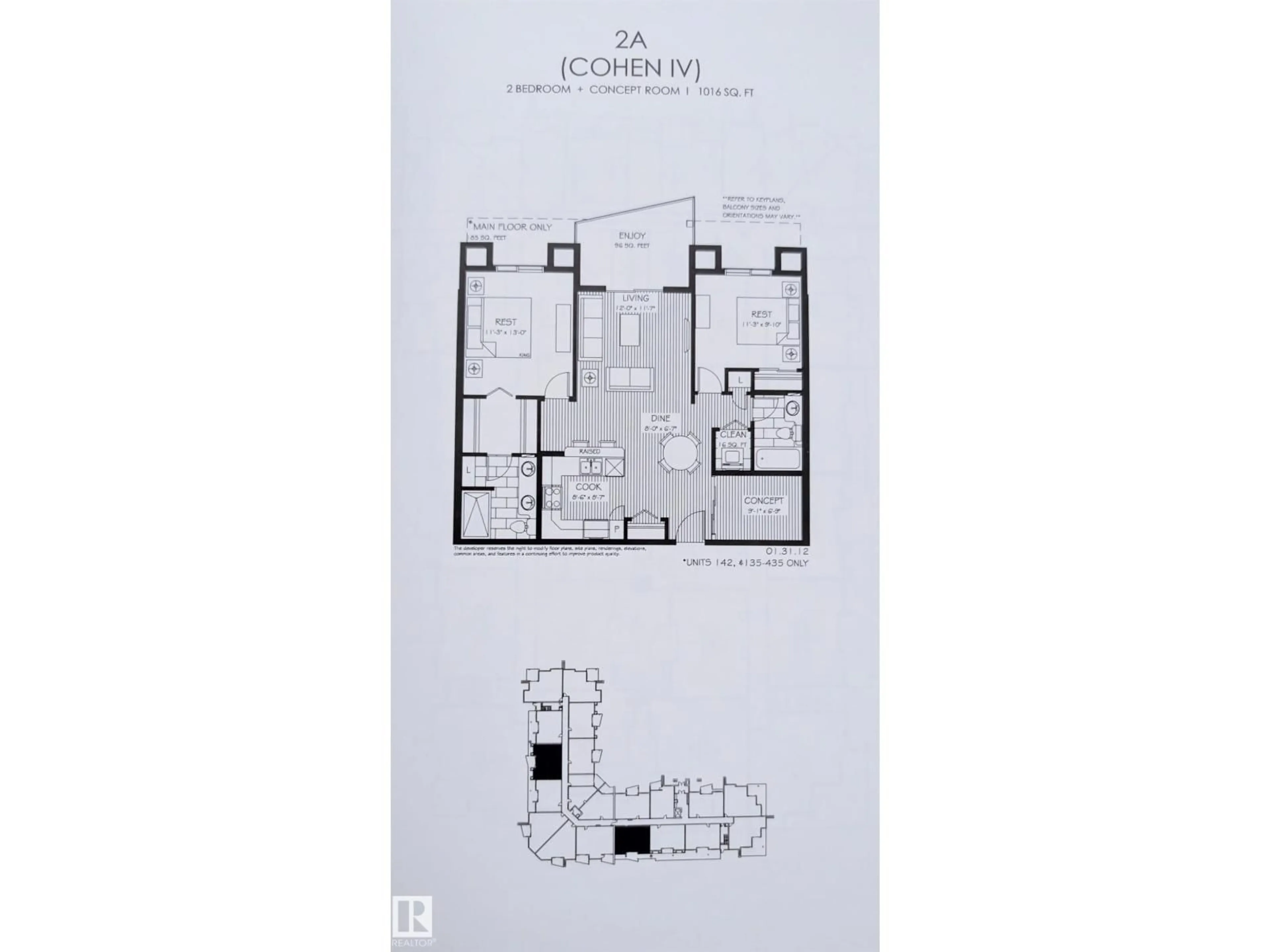Floor plan for 308 - 435 AMBLESIDE LINK LI, Edmonton Alberta T6W0V3