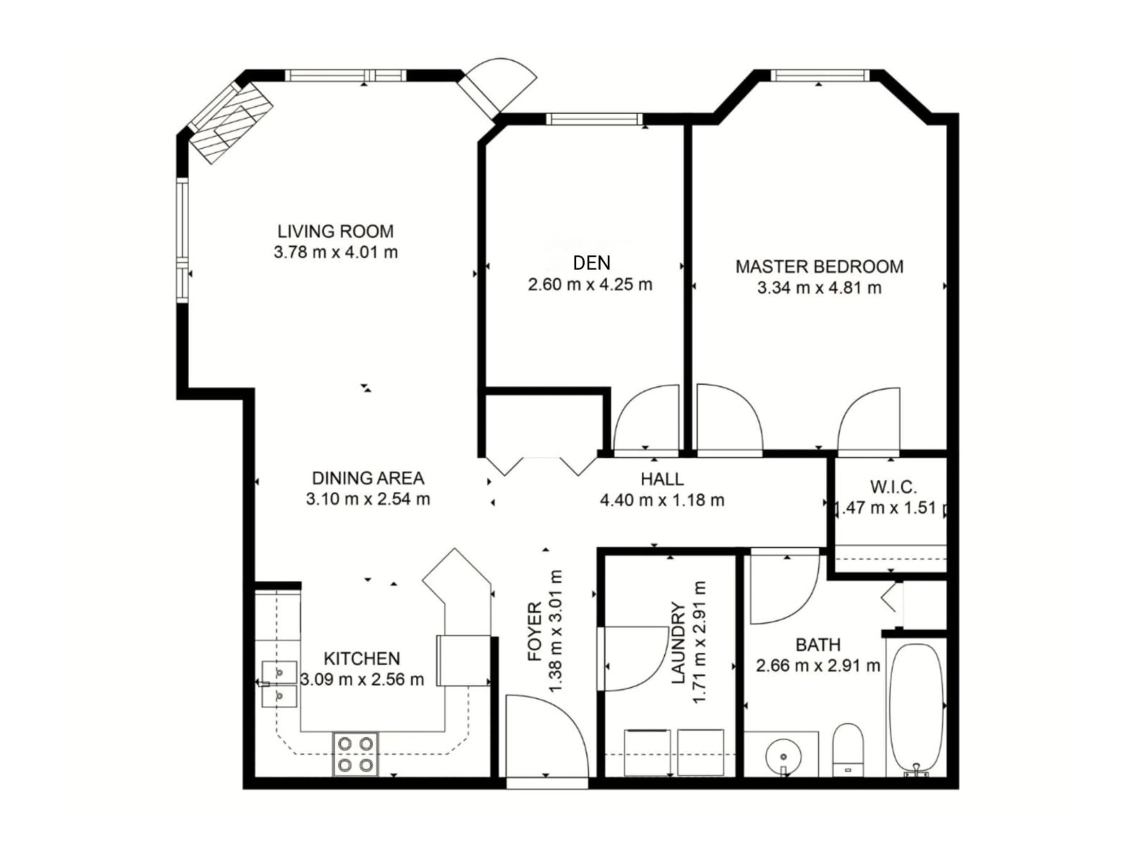Floor plan for 209 - 17150 94A AV, Edmonton Alberta T5T6L7