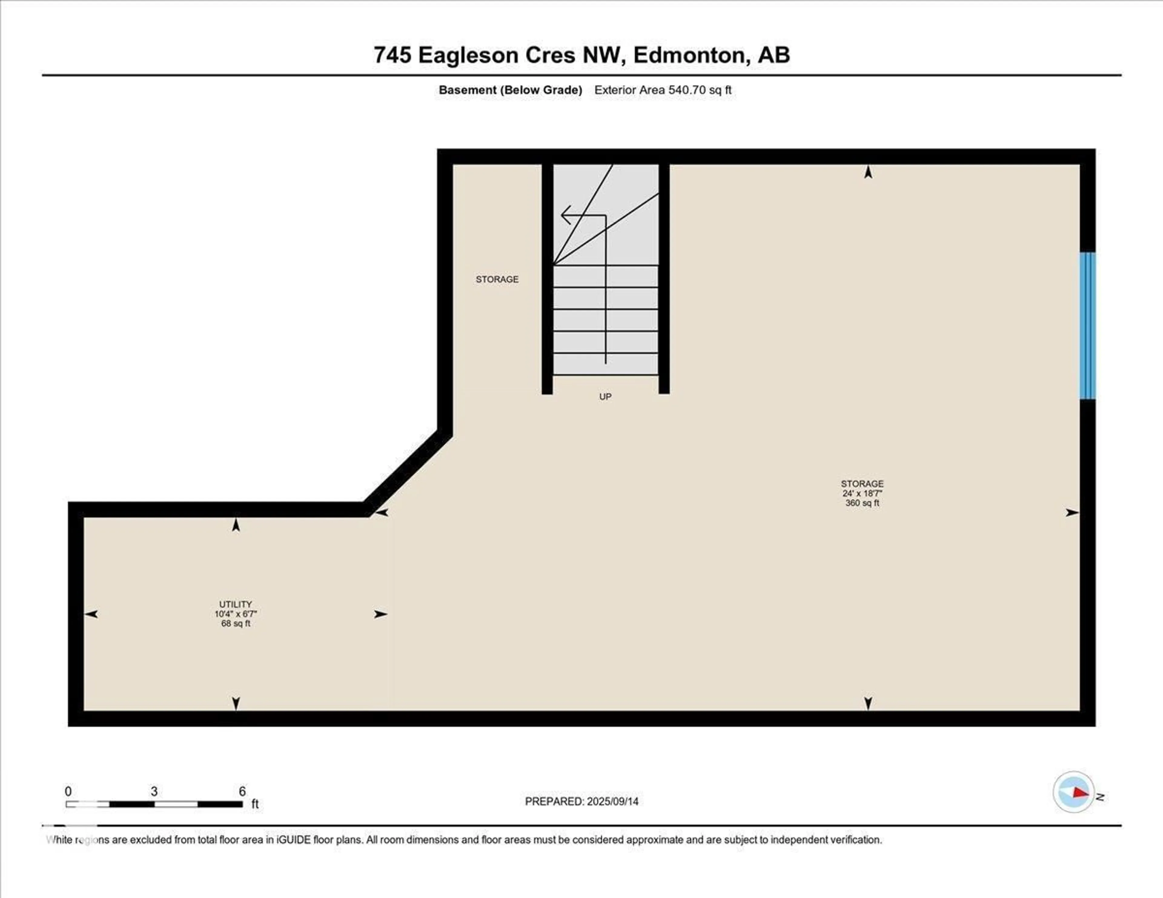 Floor plan for 745 EAGLESON CR, Edmonton Alberta T6M0V2