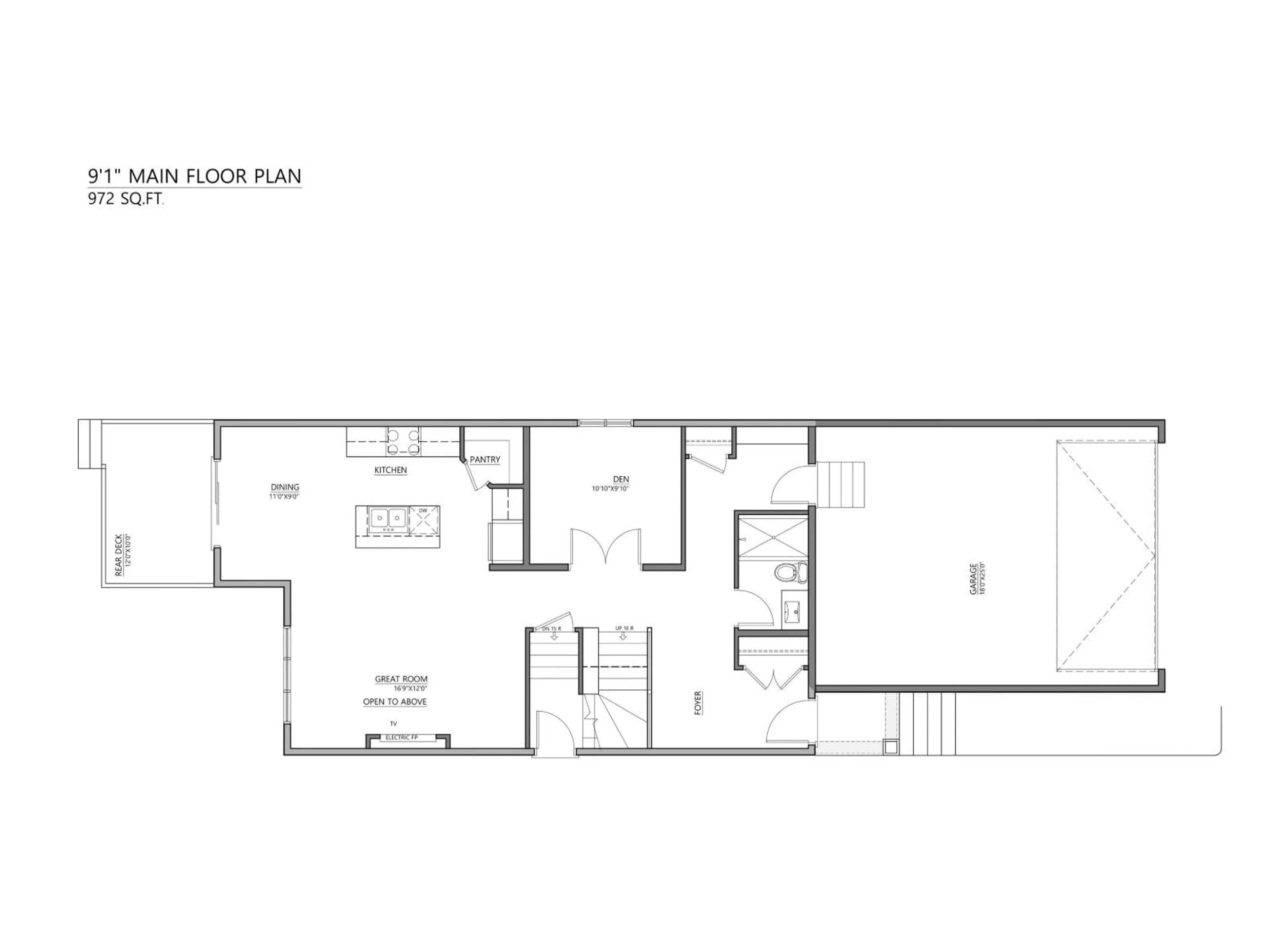 Floor plan for NW - 1305 HAWKS RIDGE LINK, Edmonton Alberta T5S0M2