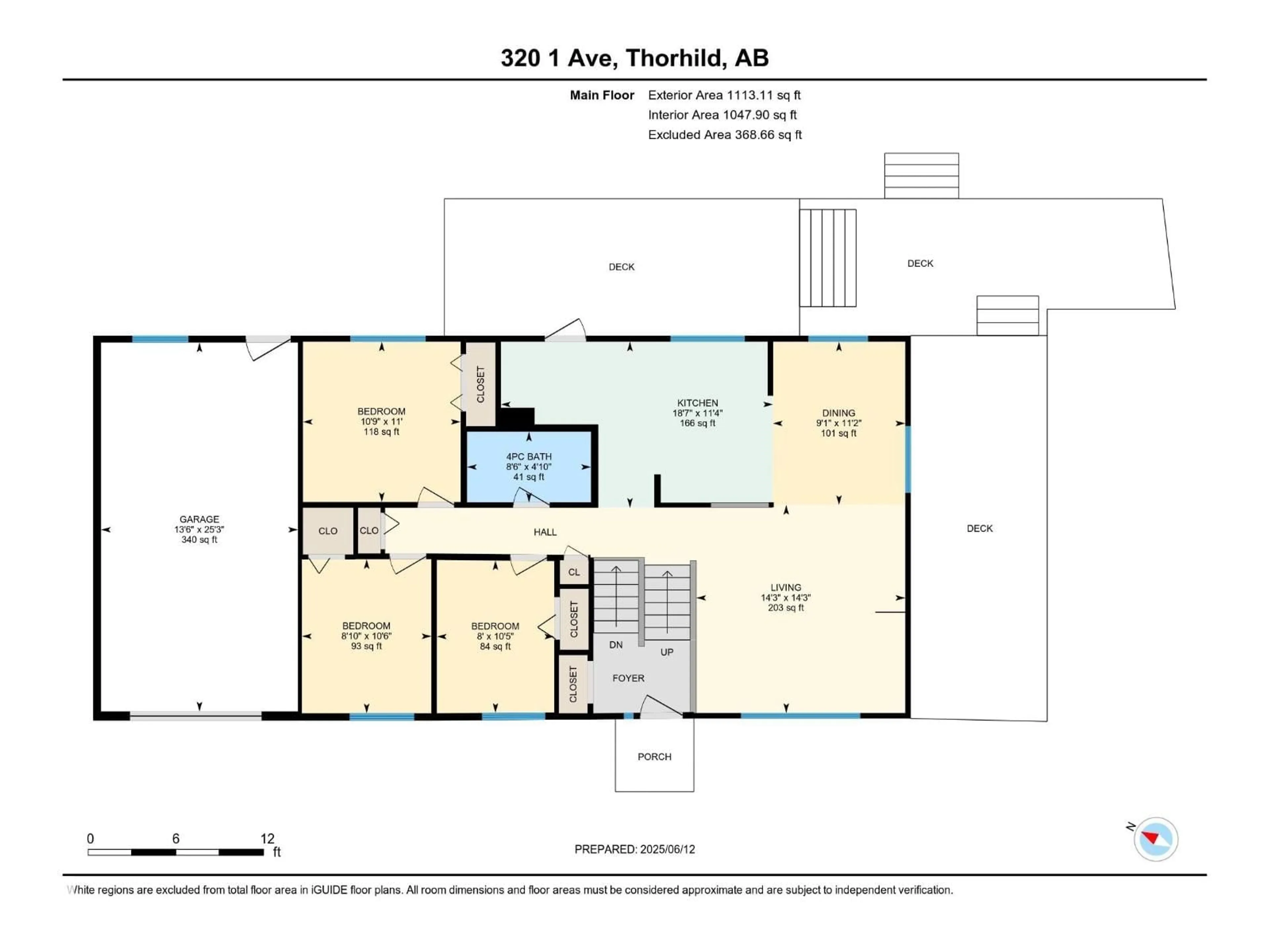 Floor plan for 320 1 AV, Thorhild Alberta T0A3J0