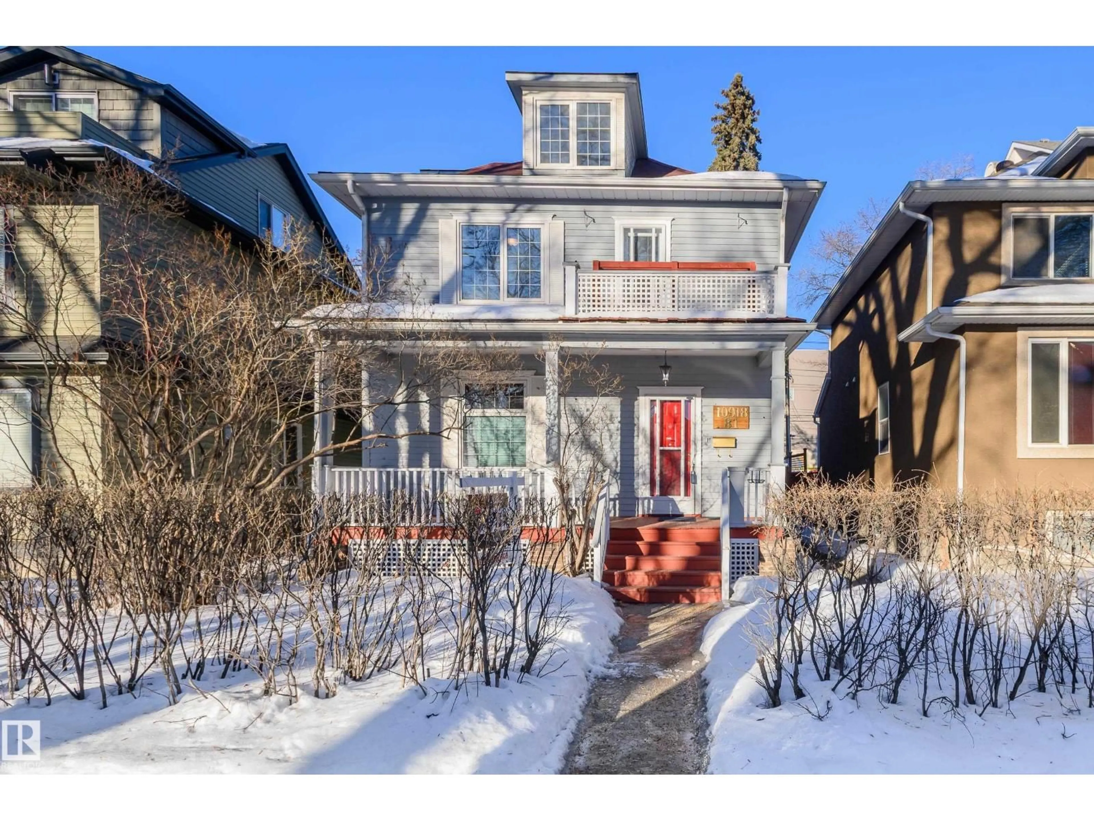 Home with brick exterior material, street for 10918 81 AV, Edmonton Alberta T6G0S2