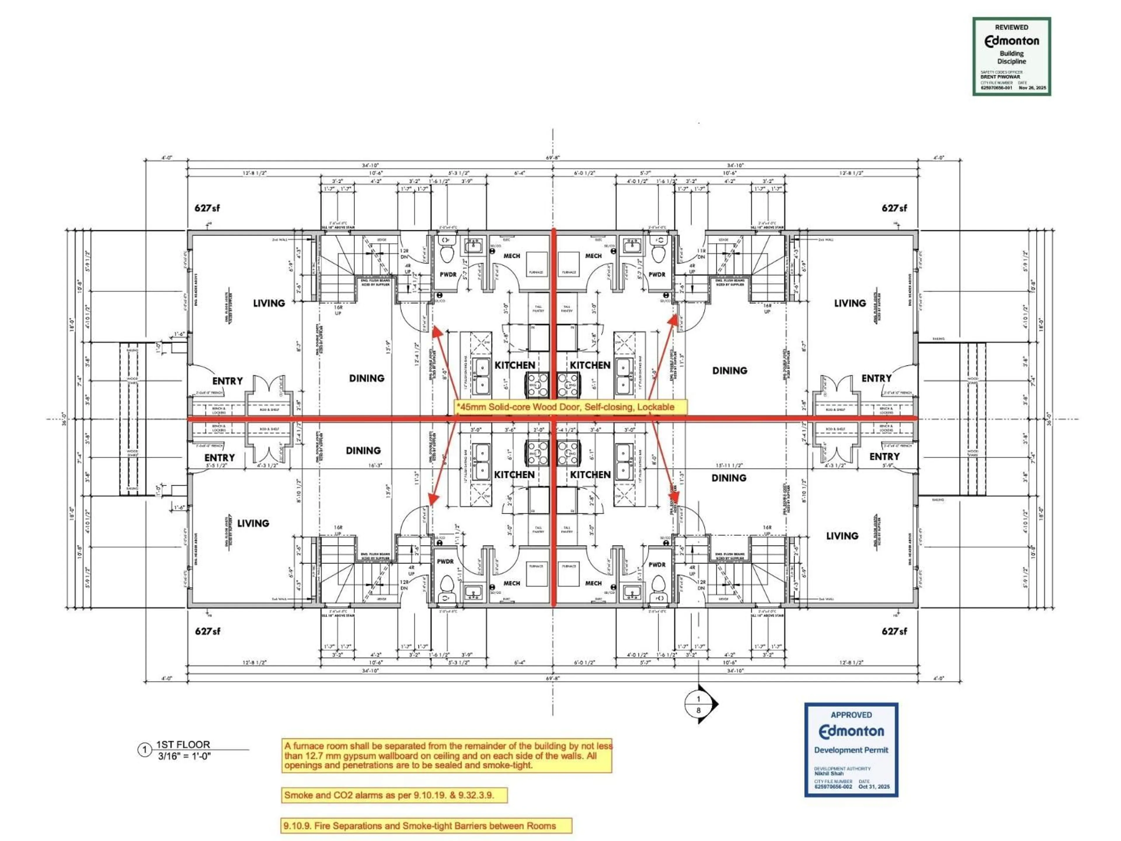Floor plan for 9519 151 ST, Edmonton Alberta T5P1S2