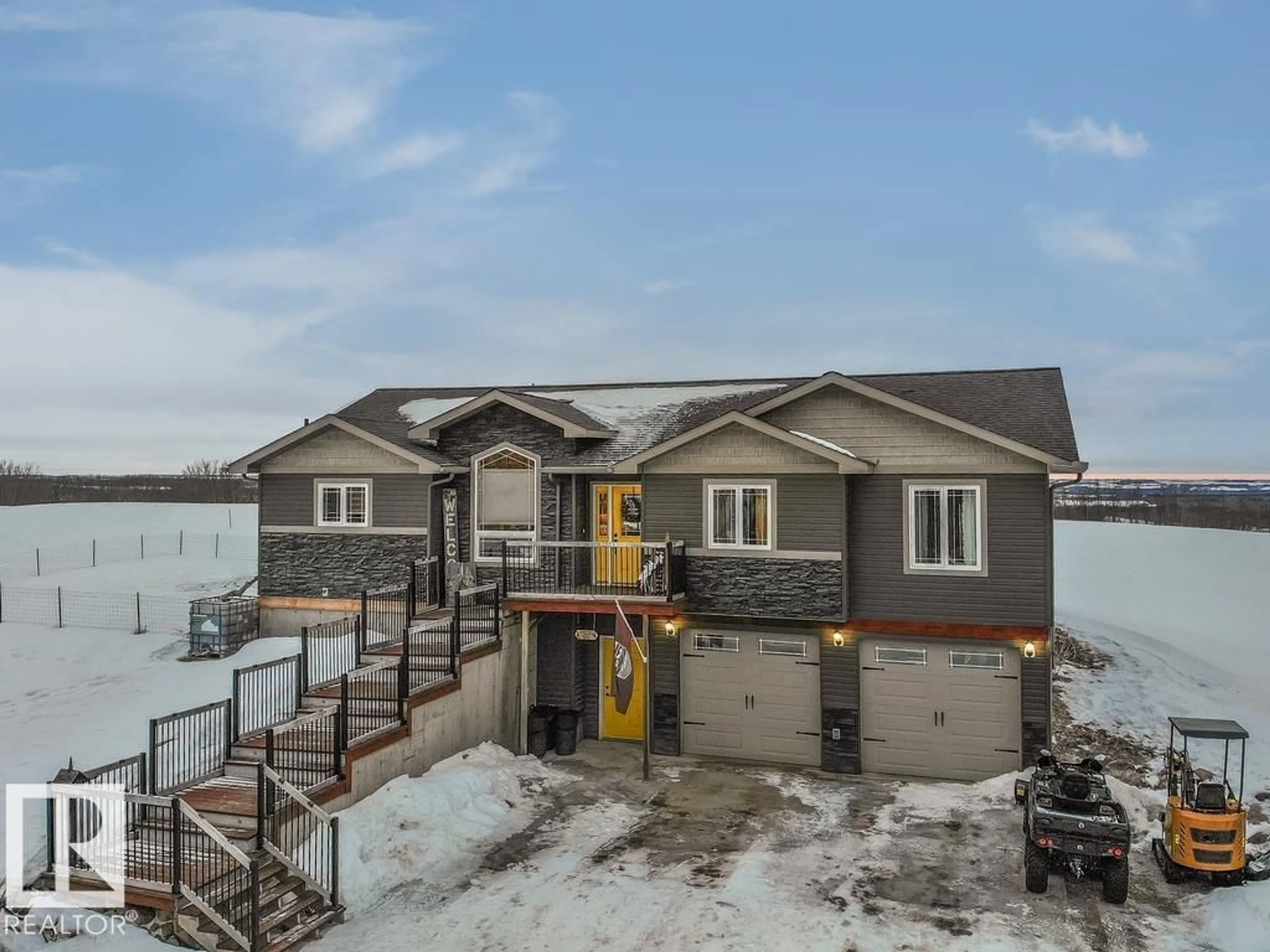 A pic from outside/outdoor area/front of a property/back of a property/a pic from drone, water/lake/river/ocean view for 60308 RGE RD 471, Rural Bonnyville M.D. Alberta T9N2H9