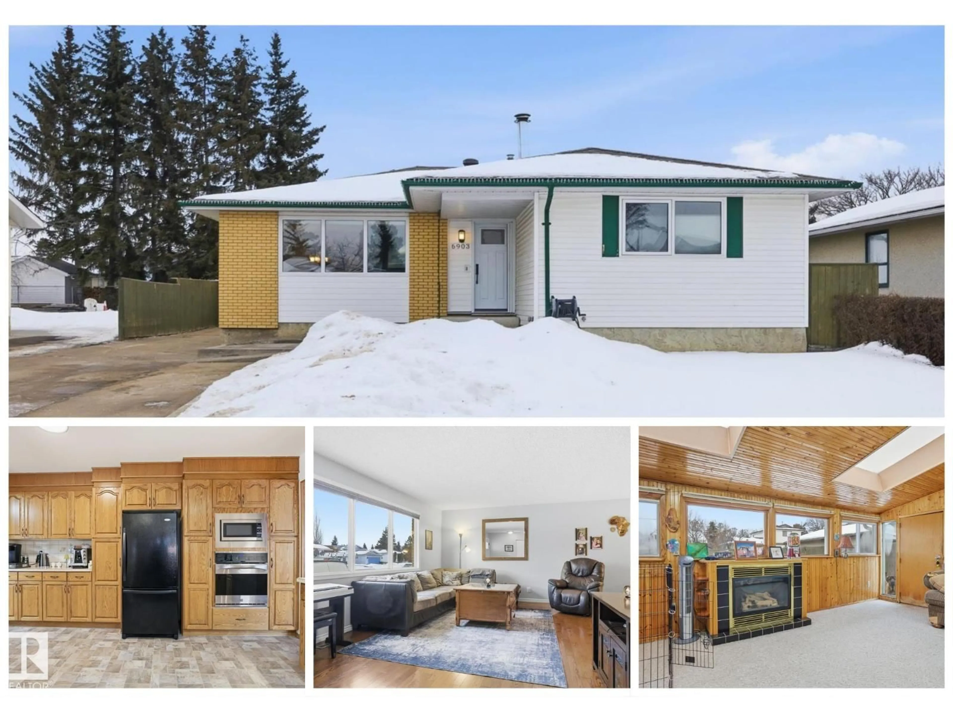 A pic from outside/outdoor area/front of a property/back of a property/a pic from drone, unknown for 6903 12 AV, Edmonton Alberta T6K3J6