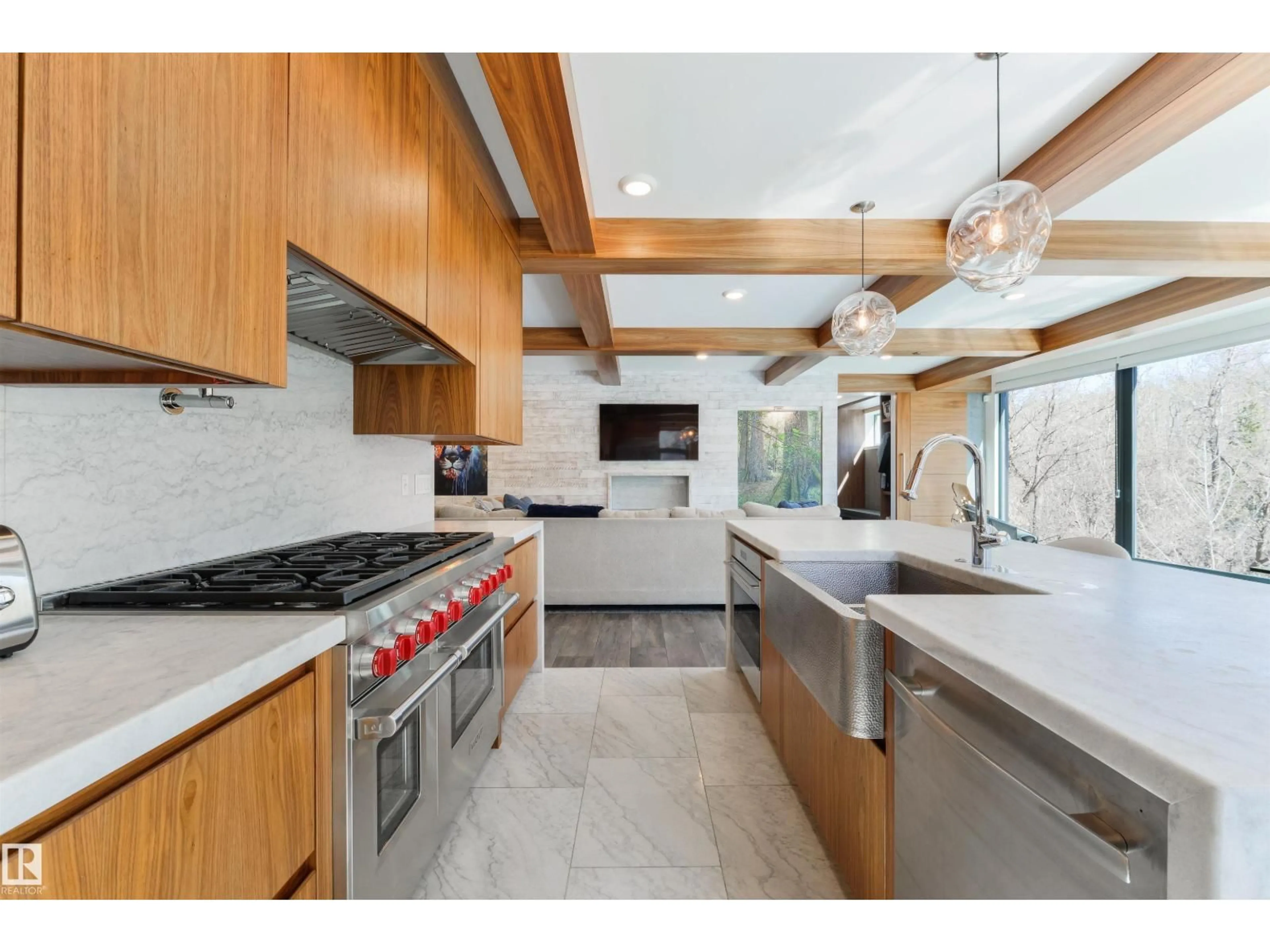 Contemporary kitchen, ceramic/tile floor for NW - 9213 97 ST, Edmonton Alberta T6E3L1