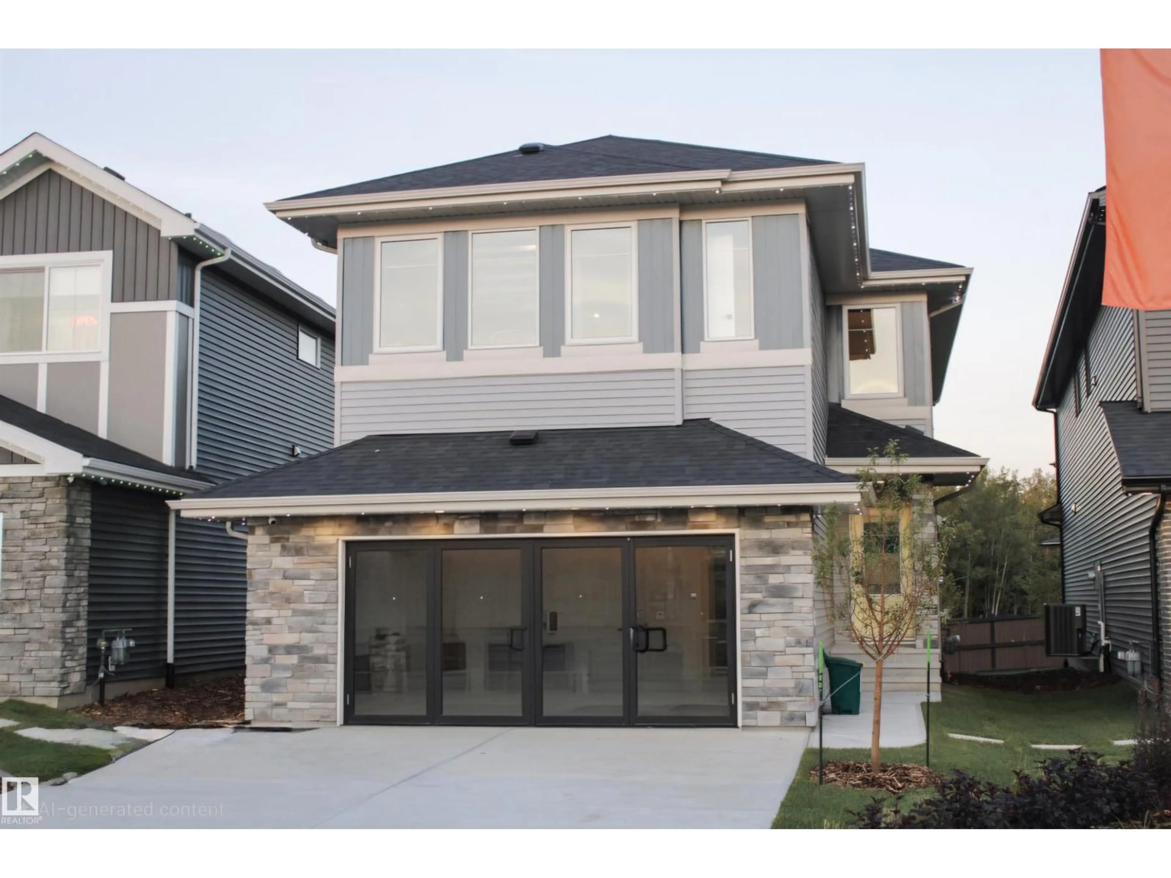 Home with vinyl exterior material, street for 5805 RAVEN CR, Edmonton Alberta T5S0S7