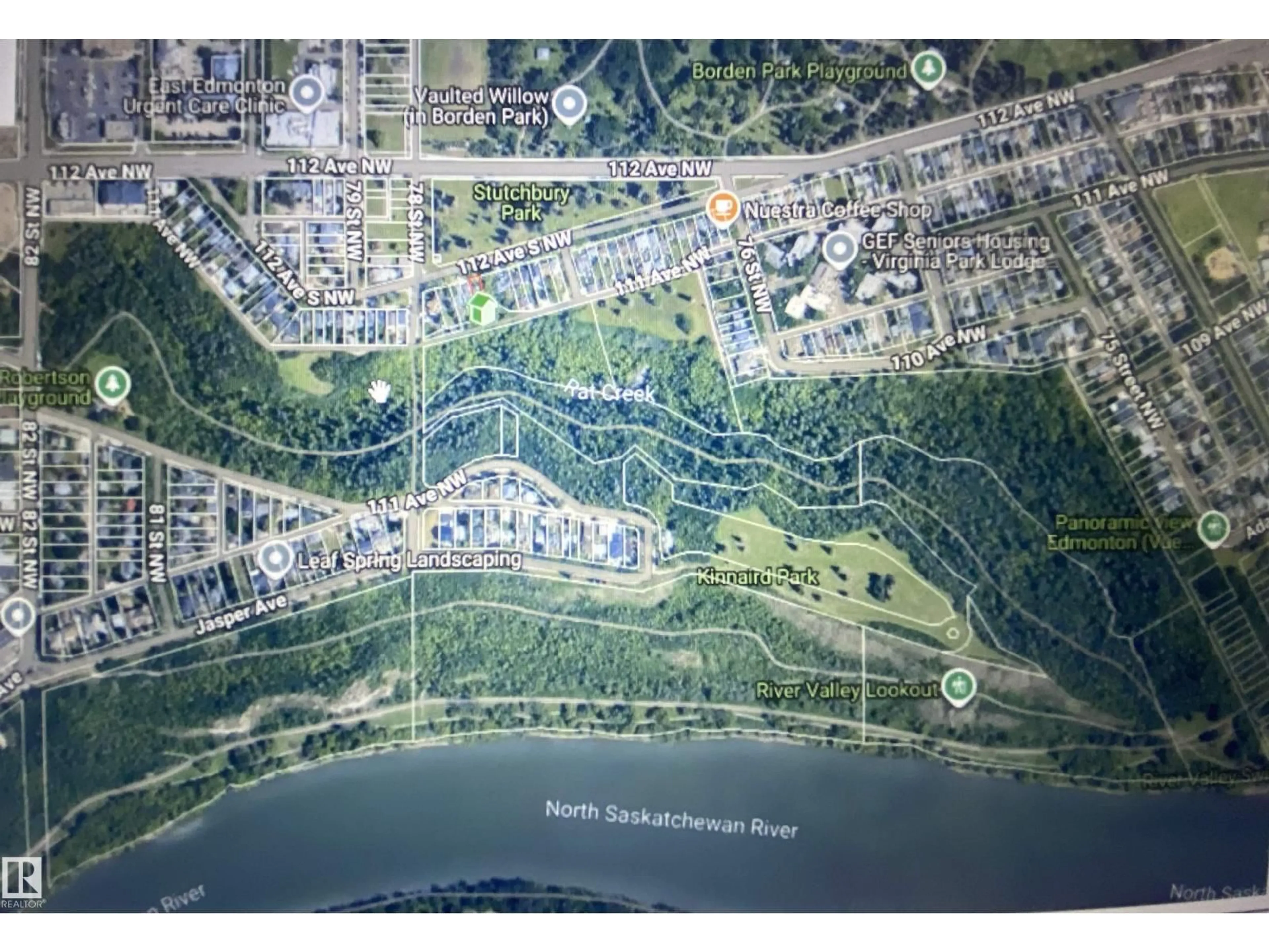 Picture of a map for NW - 7727 112S AV, Edmonton Alberta T5B0H5
