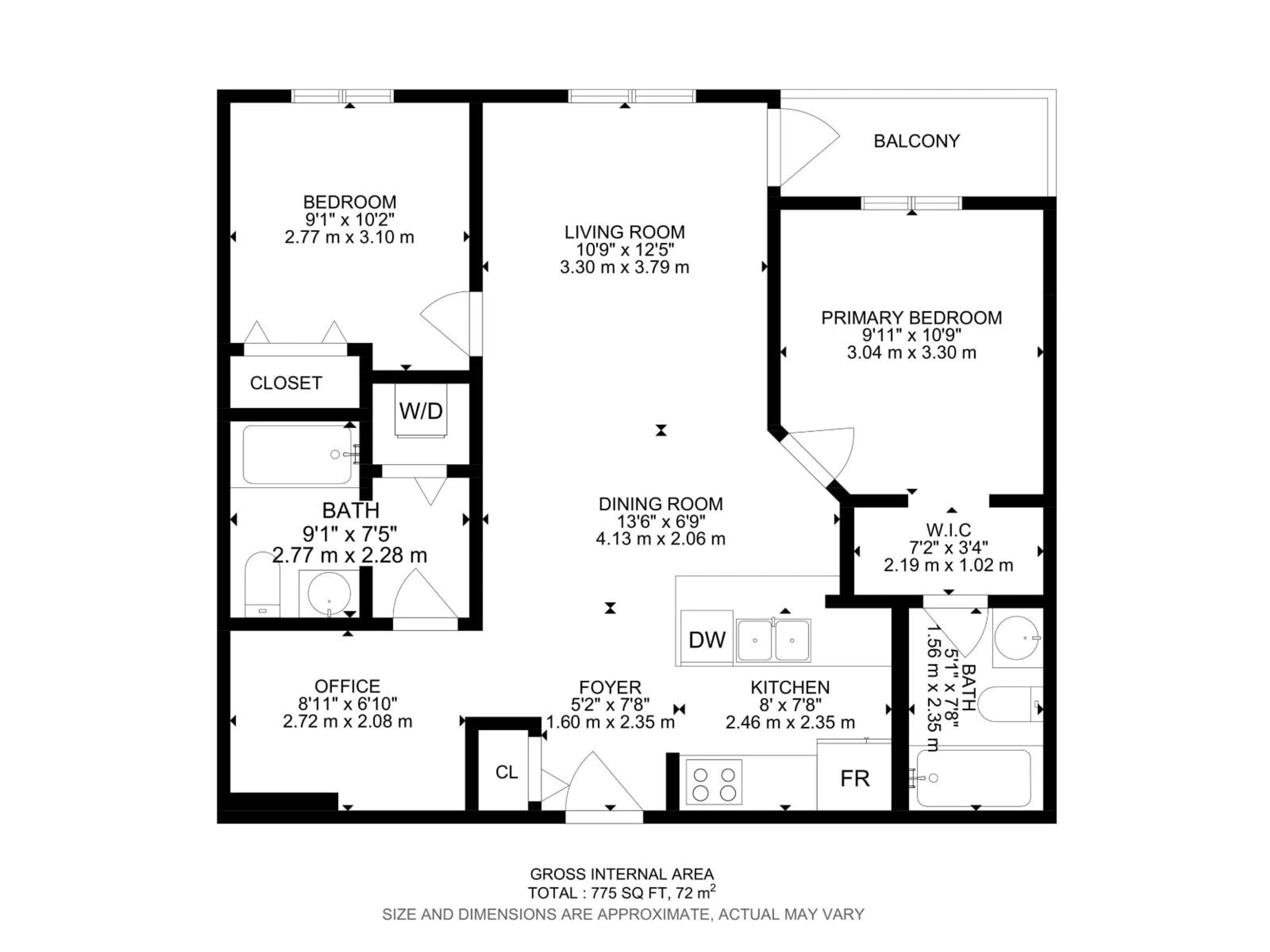 Floor plan for 316 - 3315 JAMES MOWATT TR, Edmonton Alberta T6W3L9