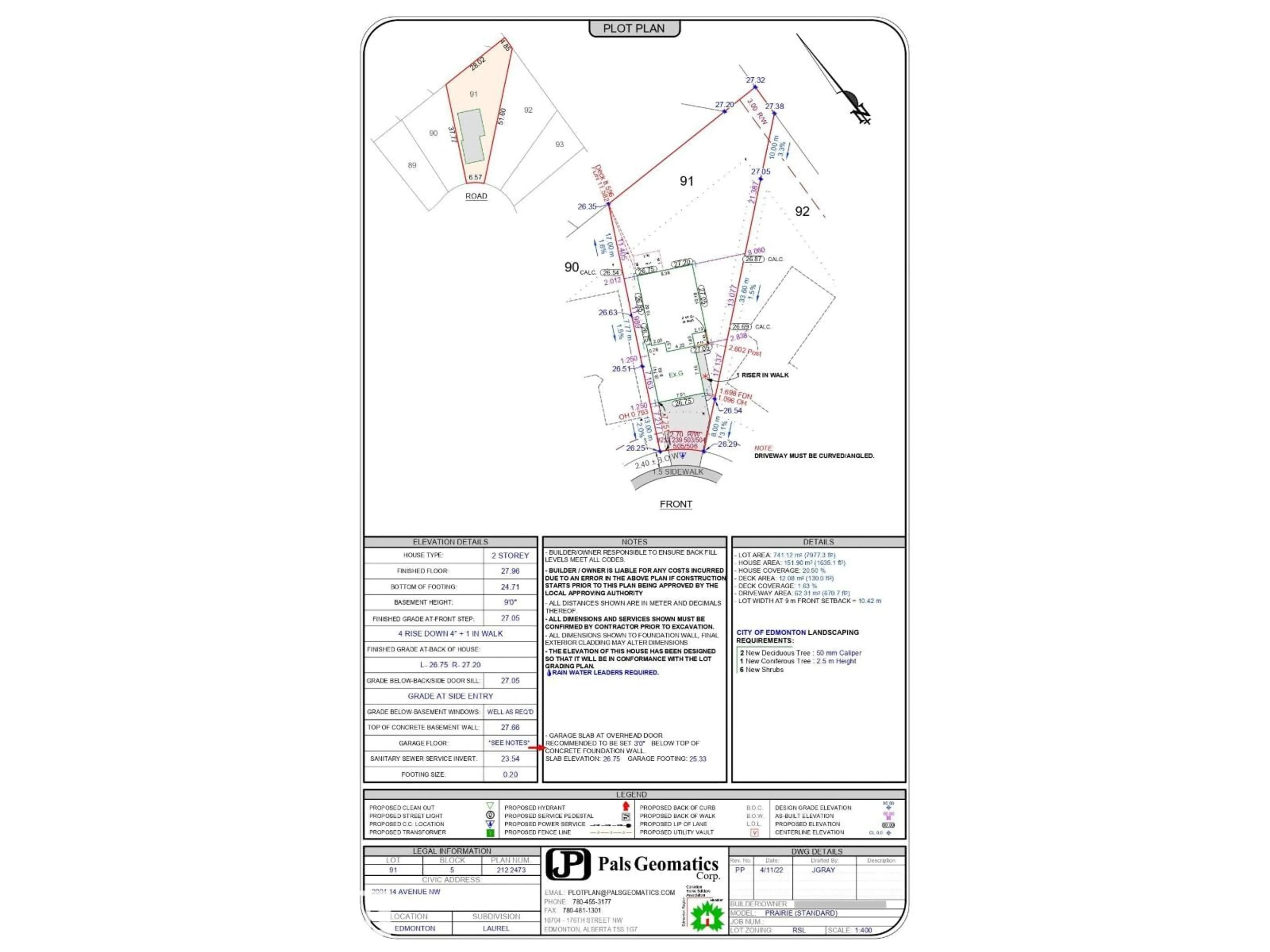 Picture of a map for 2004 14 AV, Edmonton Alberta T6T2R7