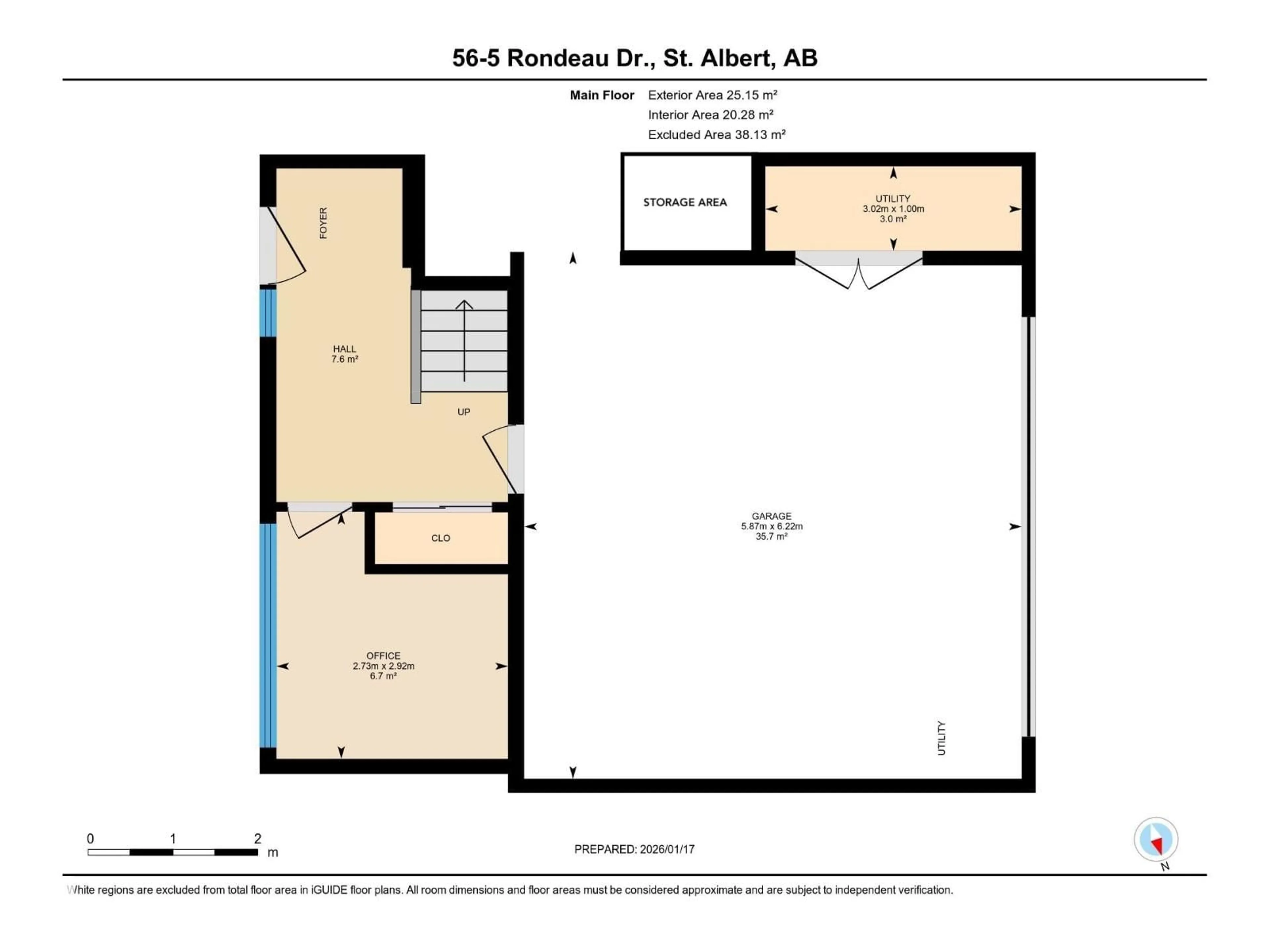 Floor plan for 5 - 56 RONDEAU DR, St. Albert Alberta T8N7X8