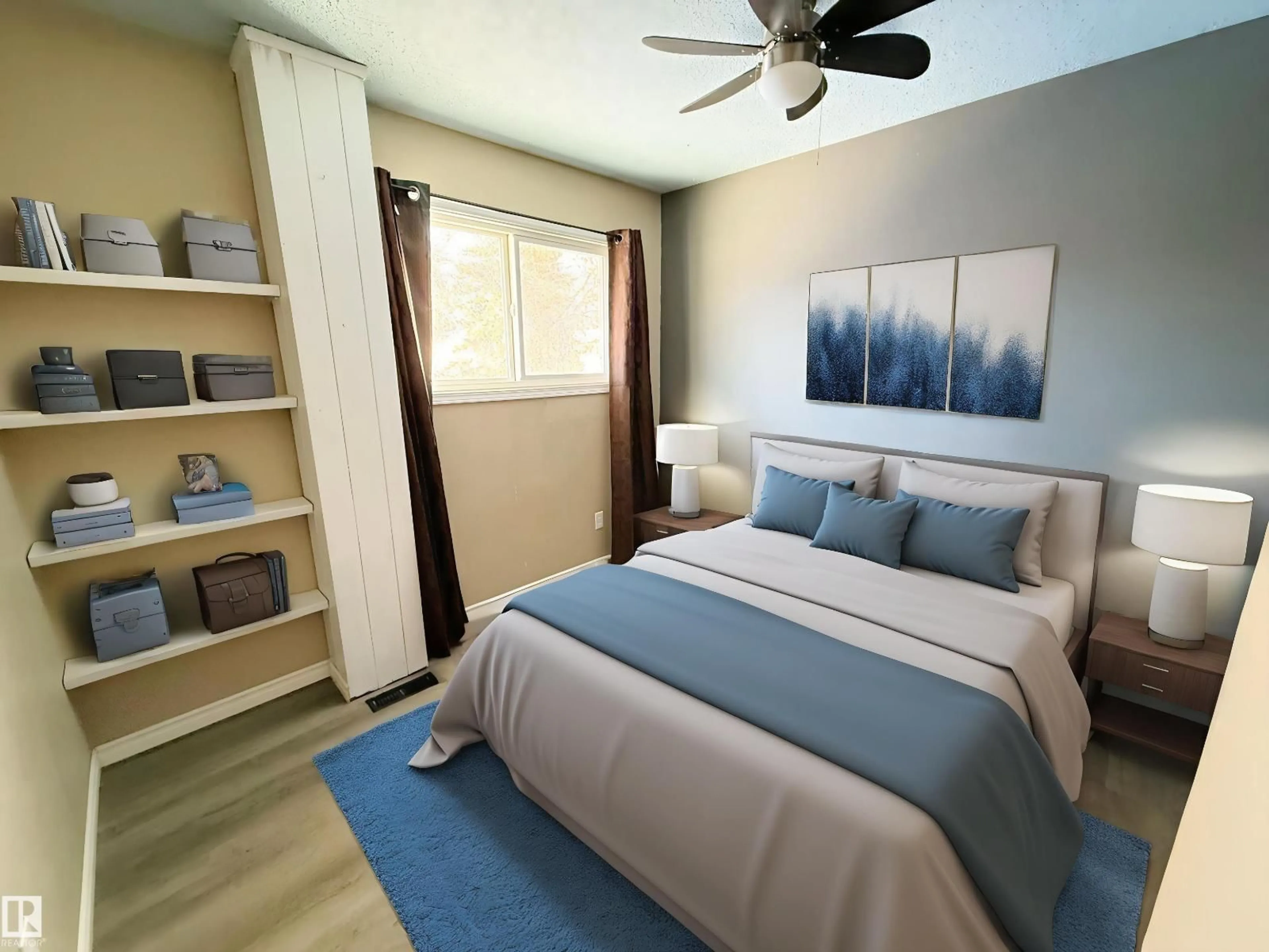 Bedroom with bed, unknown for 4339 46 ST, Stony Plain Alberta T7Z1J5