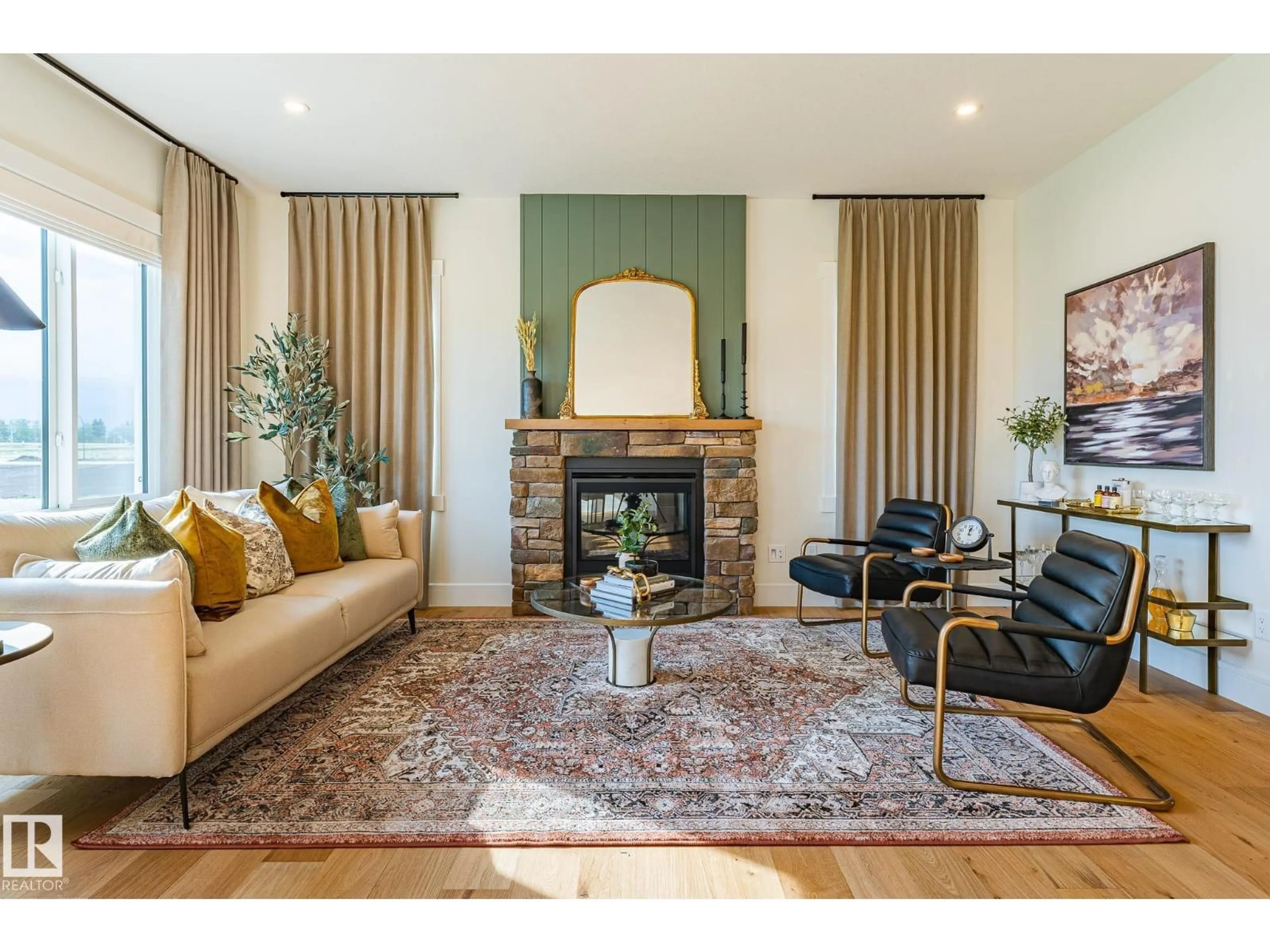 Living room with furniture, unknown for 18 EMERALD WY, Spruce Grove Alberta T7X2Y4