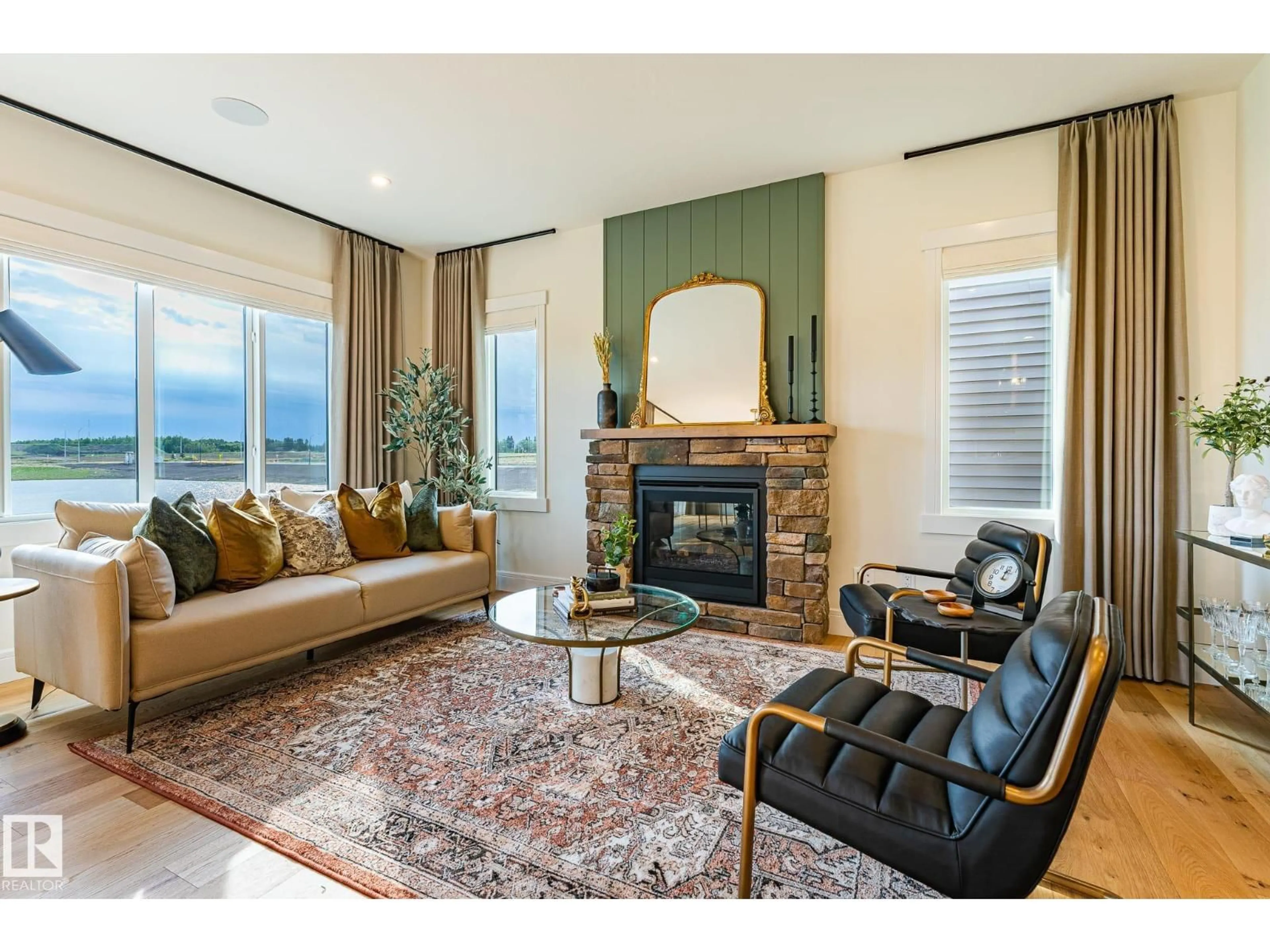 Living room with furniture, unknown for 18 EMERALD WY, Spruce Grove Alberta T7X2Y4