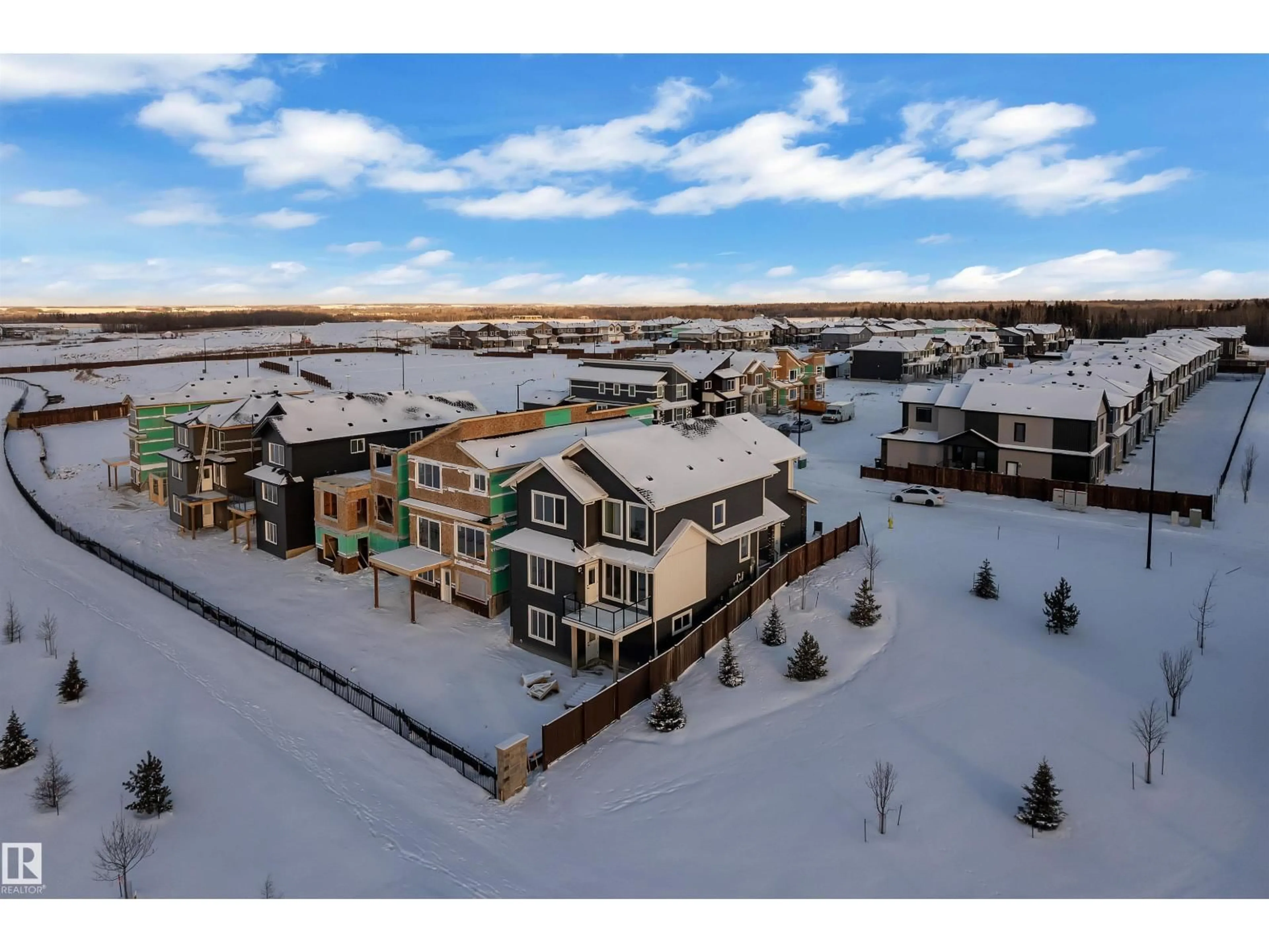 A pic from outside/outdoor area/front of a property/back of a property/a pic from drone, mountain view for 37 NORWYCK WY, Spruce Grove Alberta T7X4E9