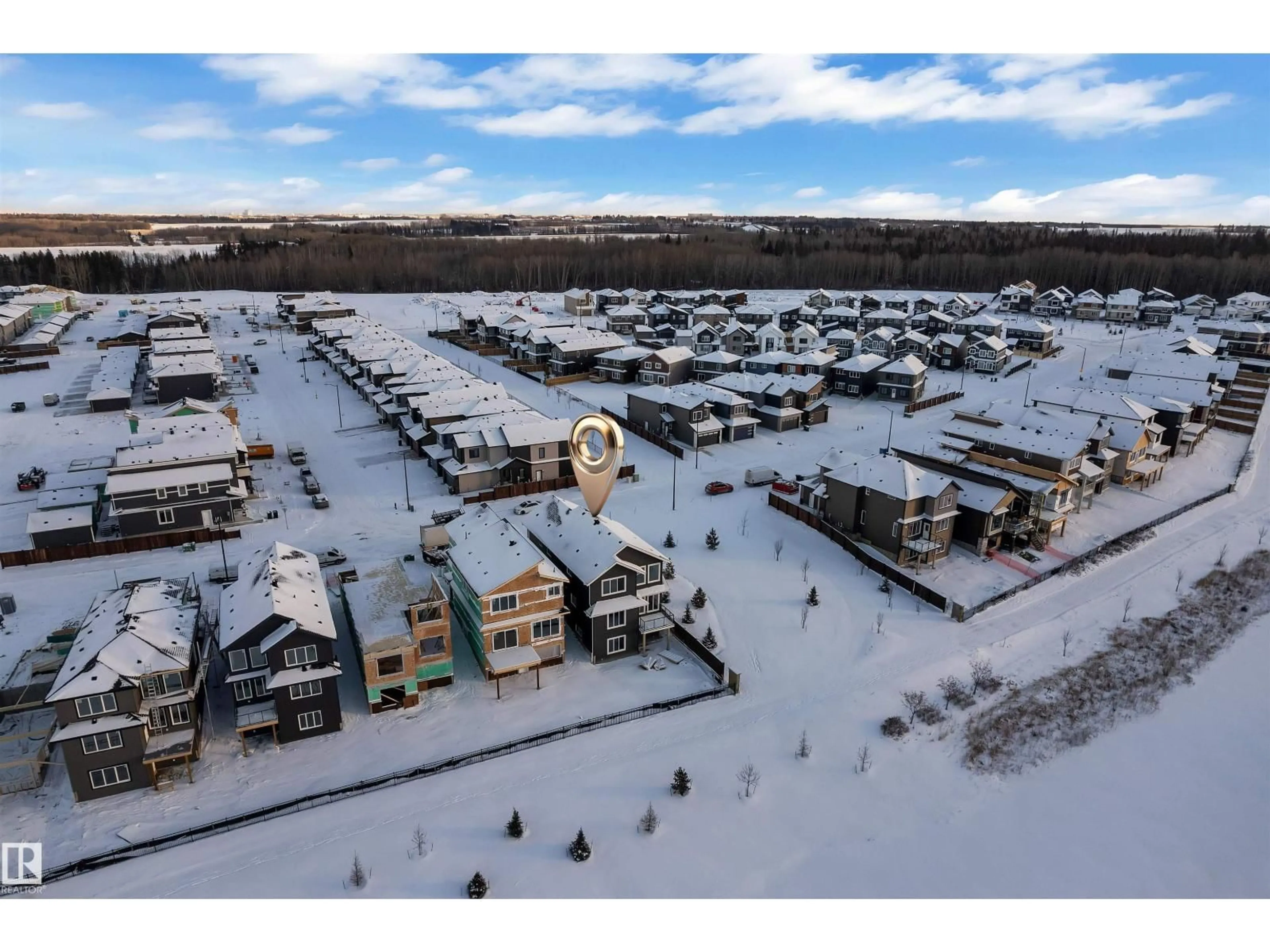 A pic from outside/outdoor area/front of a property/back of a property/a pic from drone, unknown for 37 NORWYCK WY, Spruce Grove Alberta T7X4E9