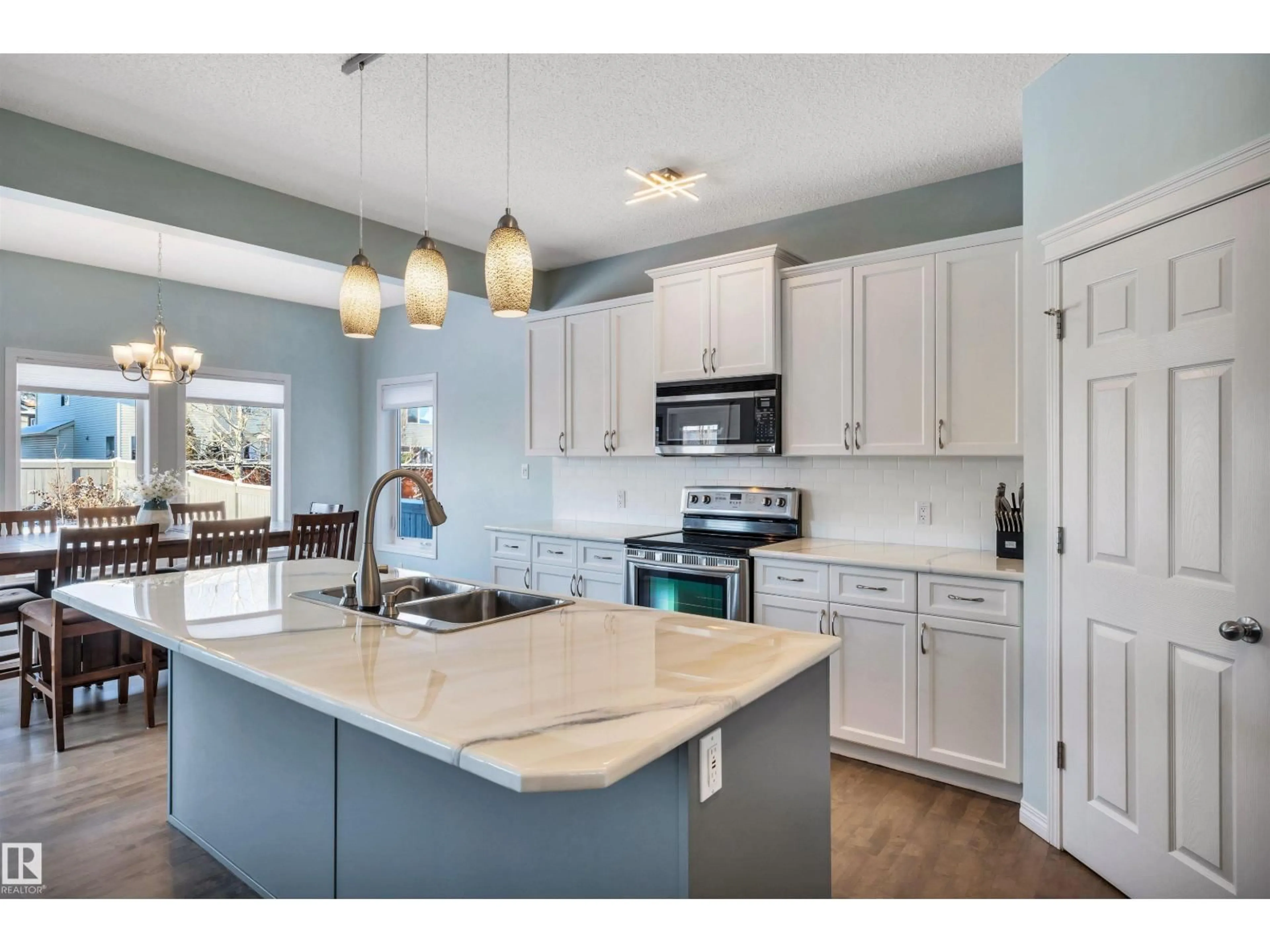 Open concept kitchen, ceramic/tile floor for 30 HARRINGTON BA, Spruce Grove Alberta T7X0G7