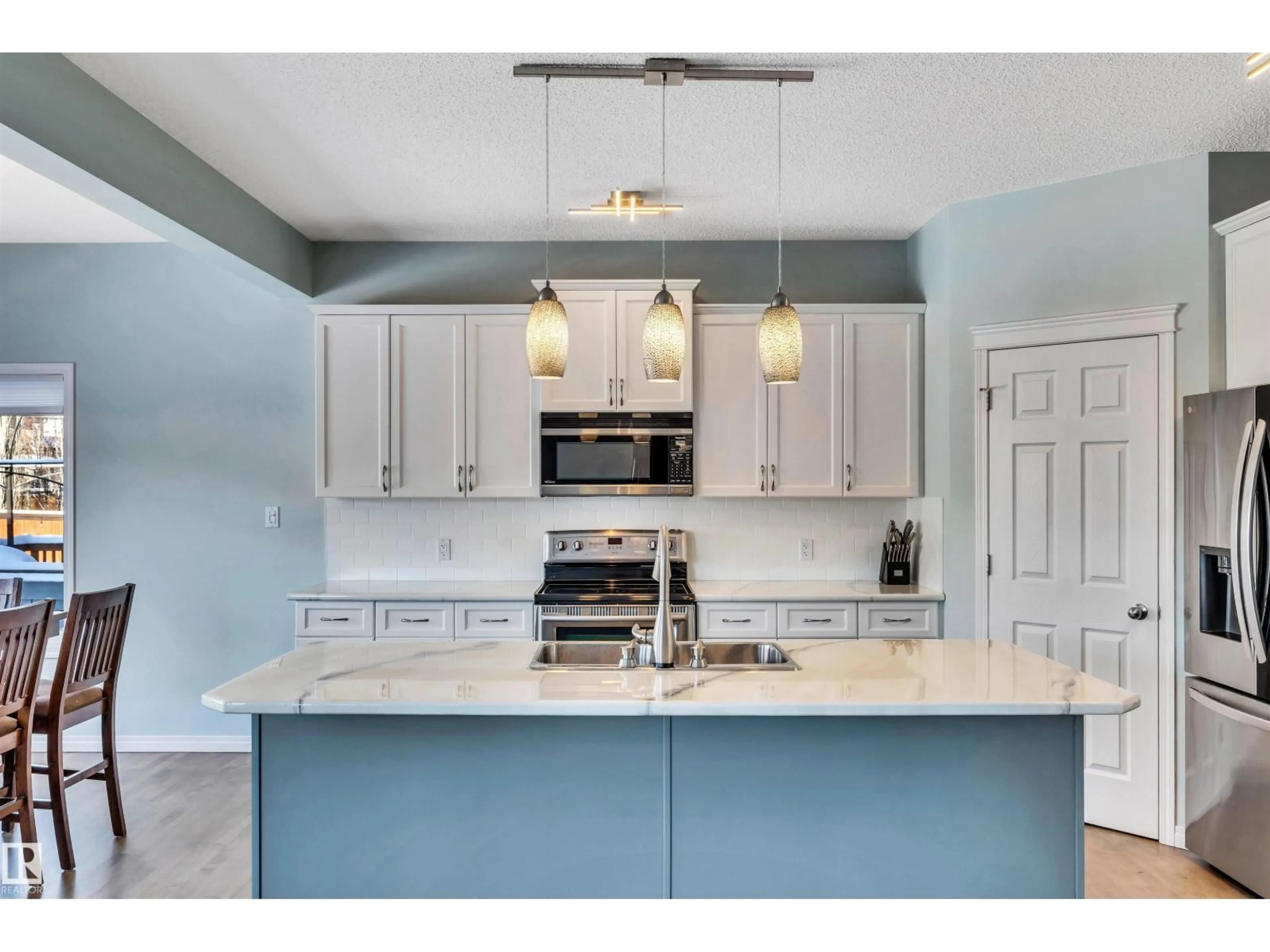 Open concept kitchen, ceramic/tile floor for 30 HARRINGTON BA, Spruce Grove Alberta T7X0G7