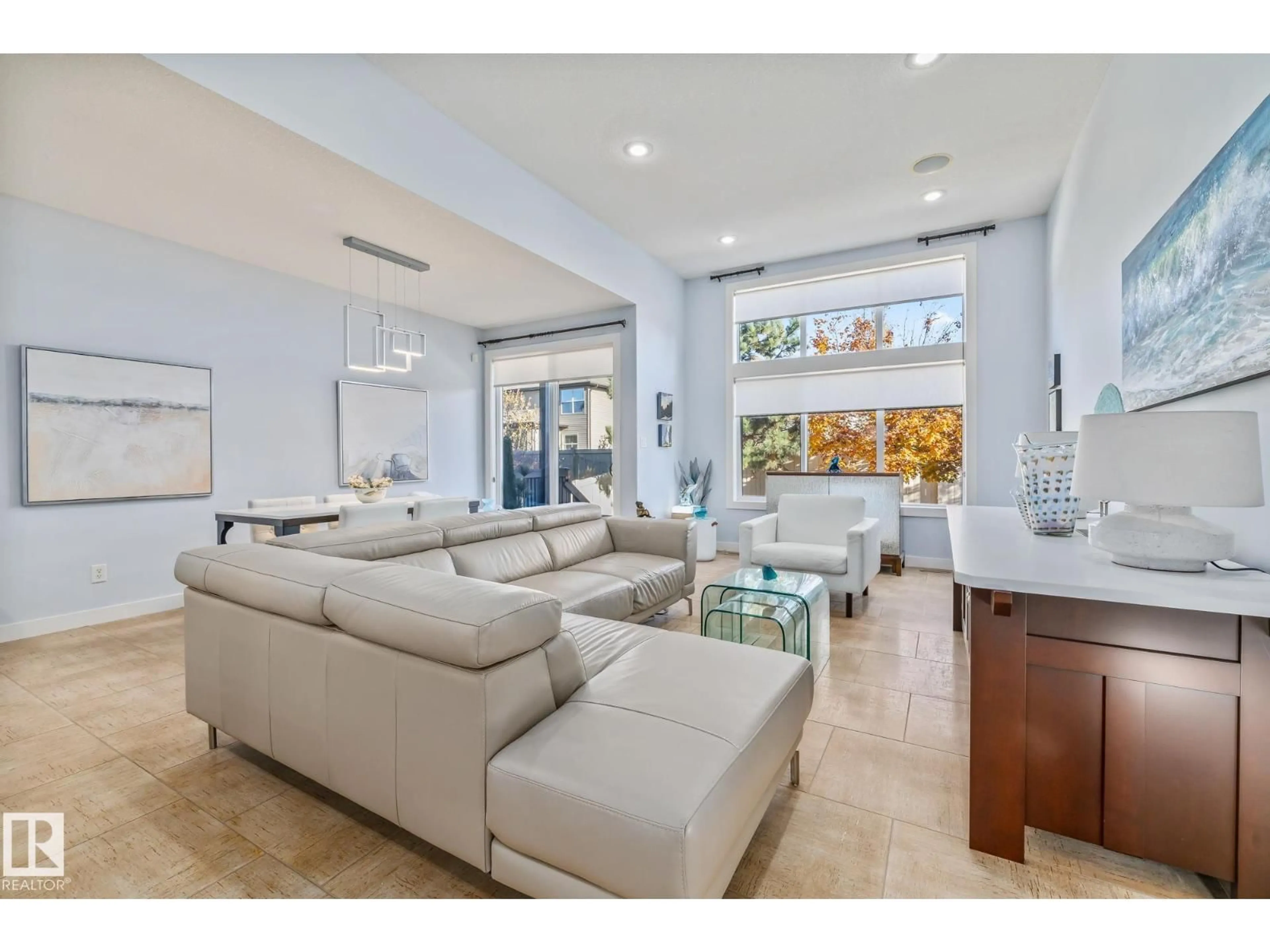 Living room with furniture, ceramic/tile floor for 542 RIDGELAND WAY, Sherwood Park Alberta T8A3A5