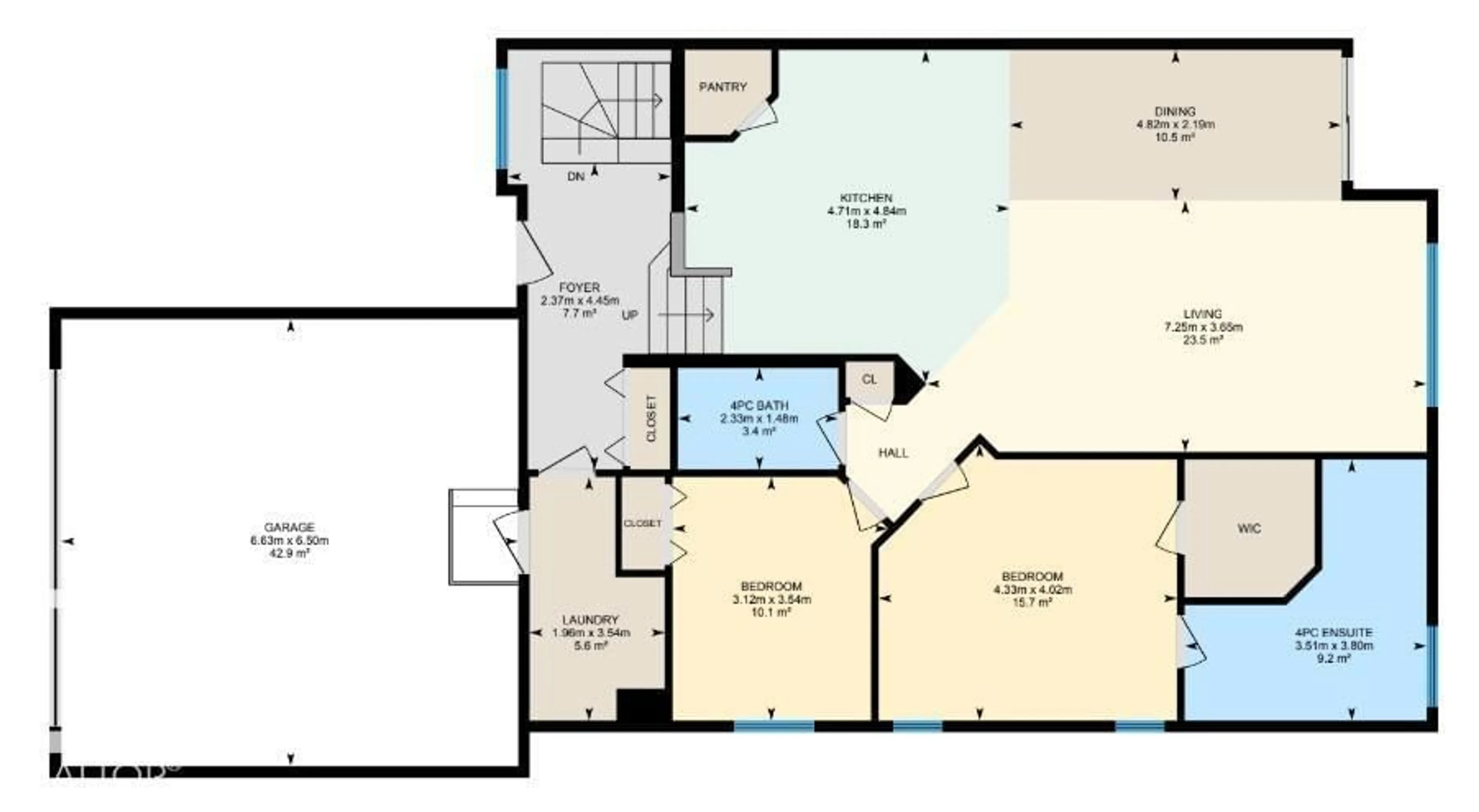 Floor plan for 542 RIDGELAND WAY, Sherwood Park Alberta T8A3A5