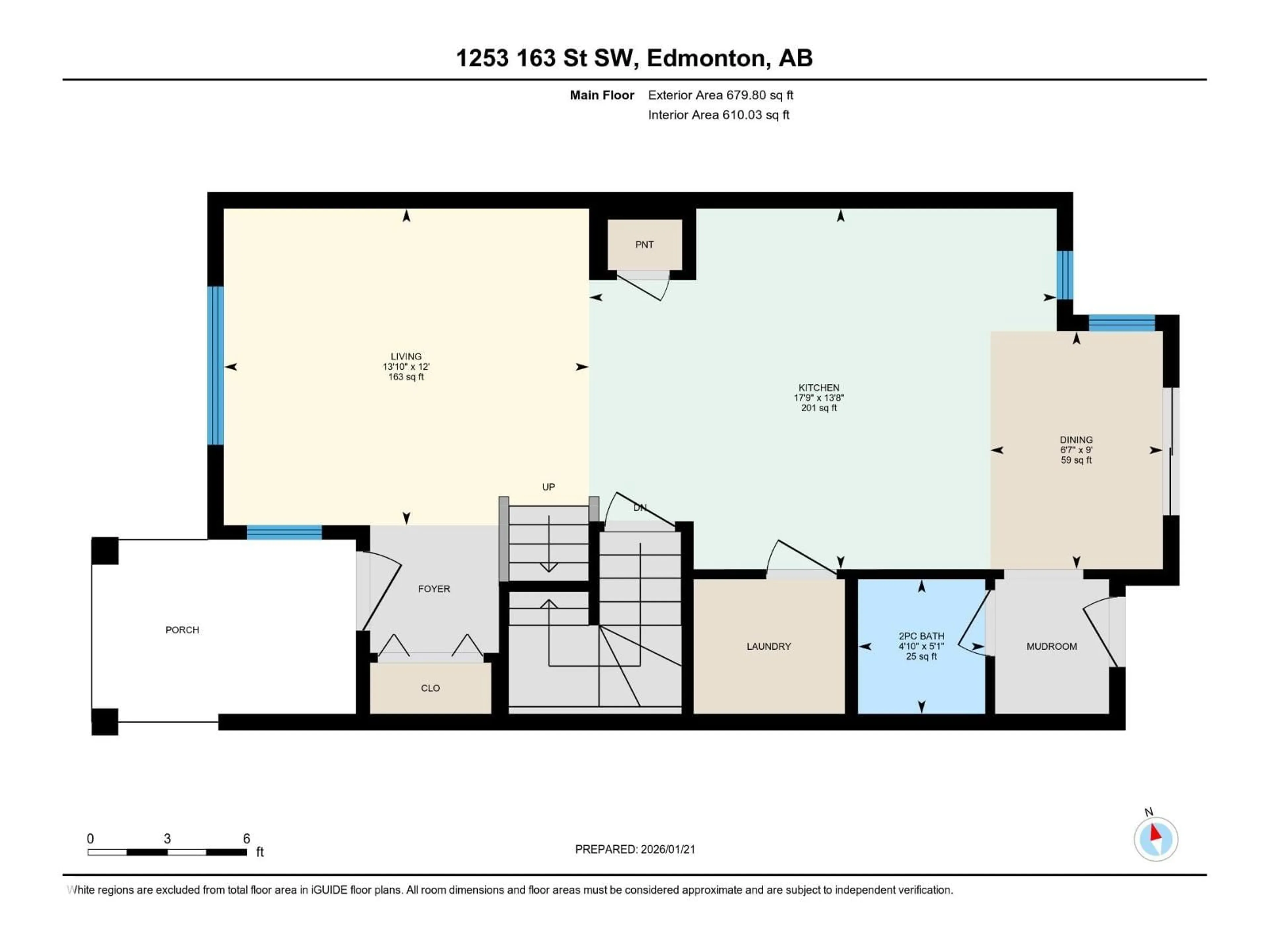 Floor plan for 1253 163 ST, Edmonton Alberta T6W3K5