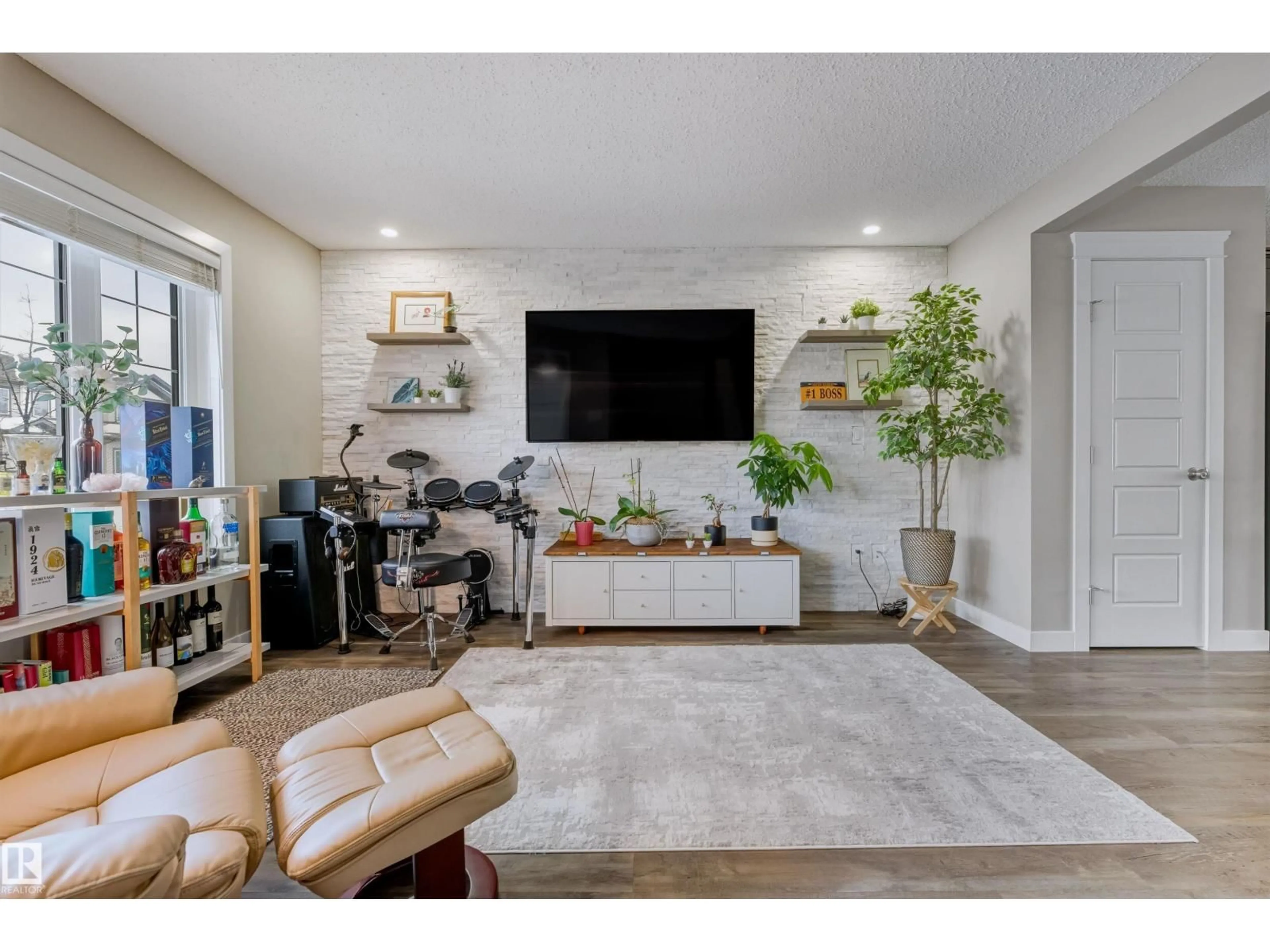 Living room with furniture, unknown for 1253 163 ST, Edmonton Alberta T6W3K5