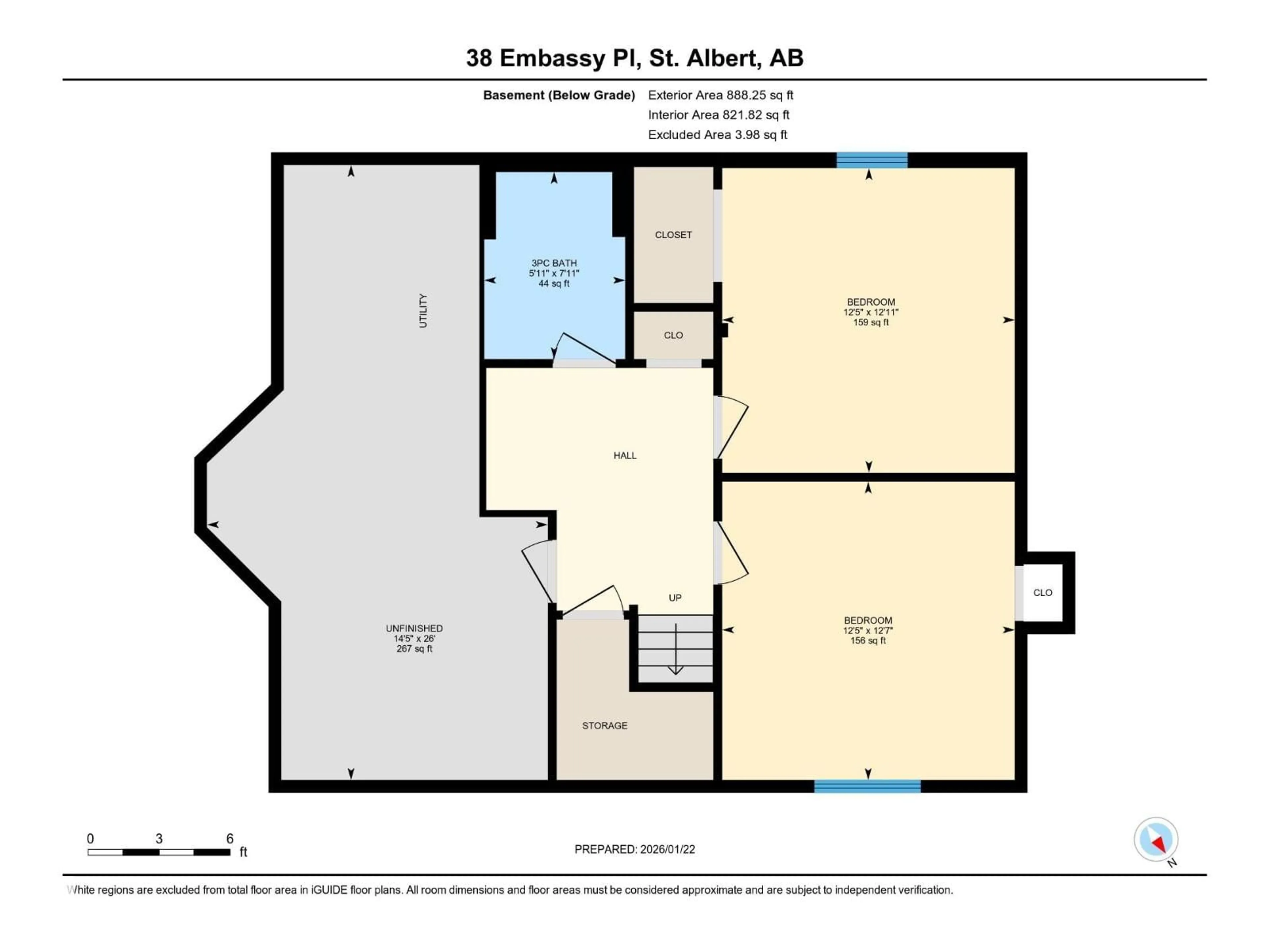 Floor plan for 38 EMBASSY PL, St. Albert Alberta T8N7B7