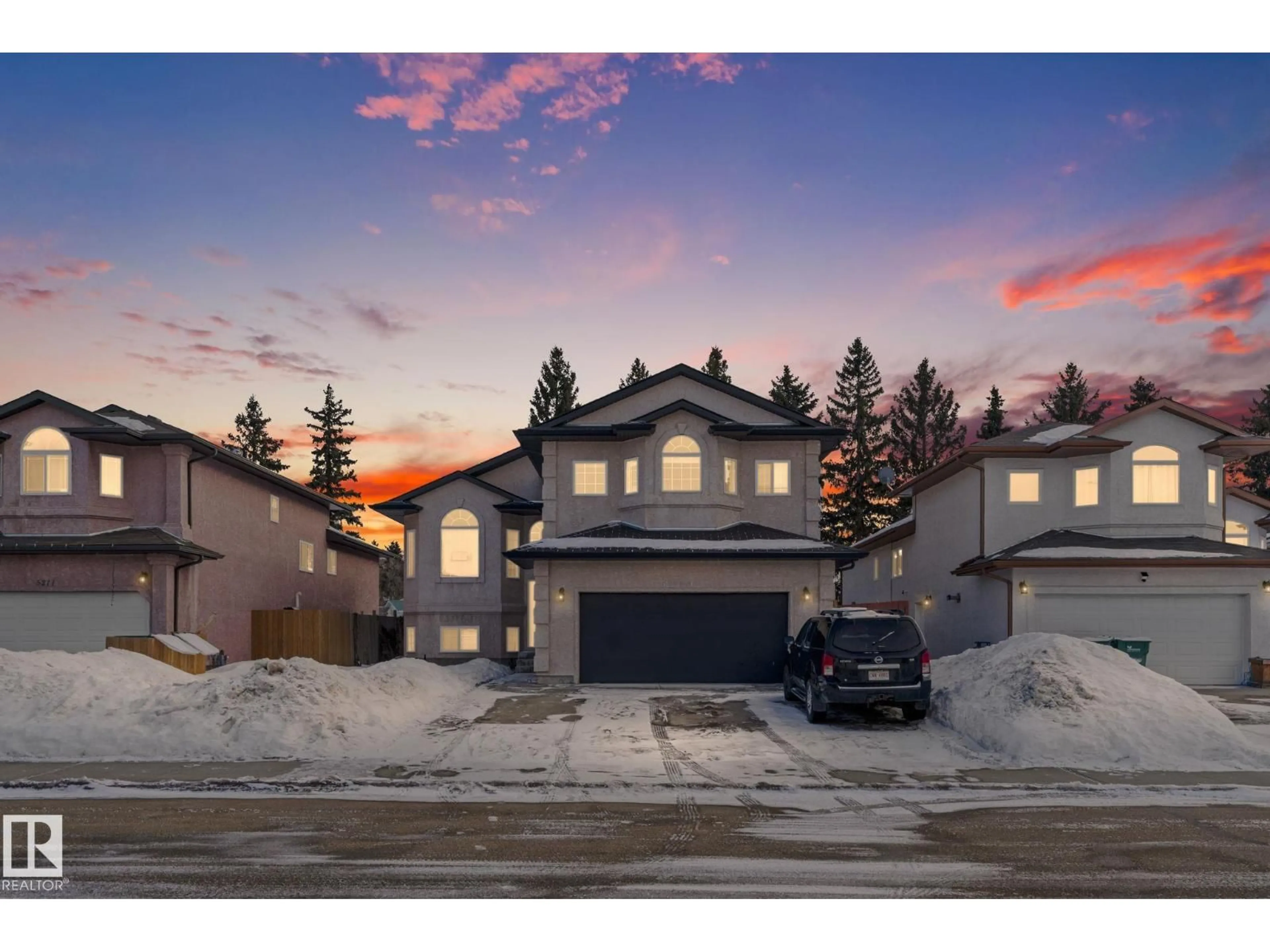 A pic from outside/outdoor area/front of a property/back of a property/a pic from drone, street for 5209 BON ACRES, Bon Accord Alberta T0A0K0