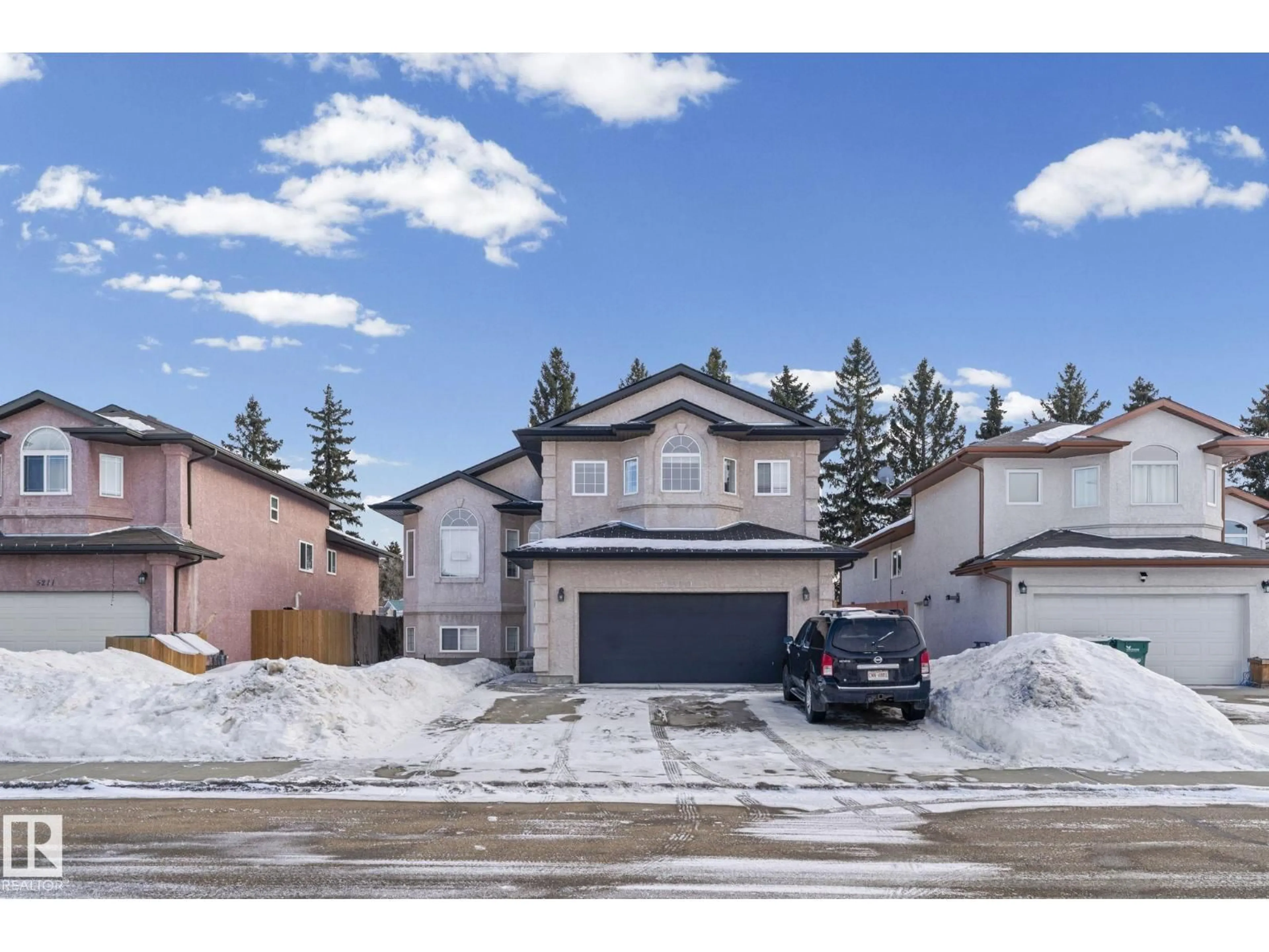 A pic from outside/outdoor area/front of a property/back of a property/a pic from drone, street for 5209 BON ACRES, Bon Accord Alberta T0A0K0