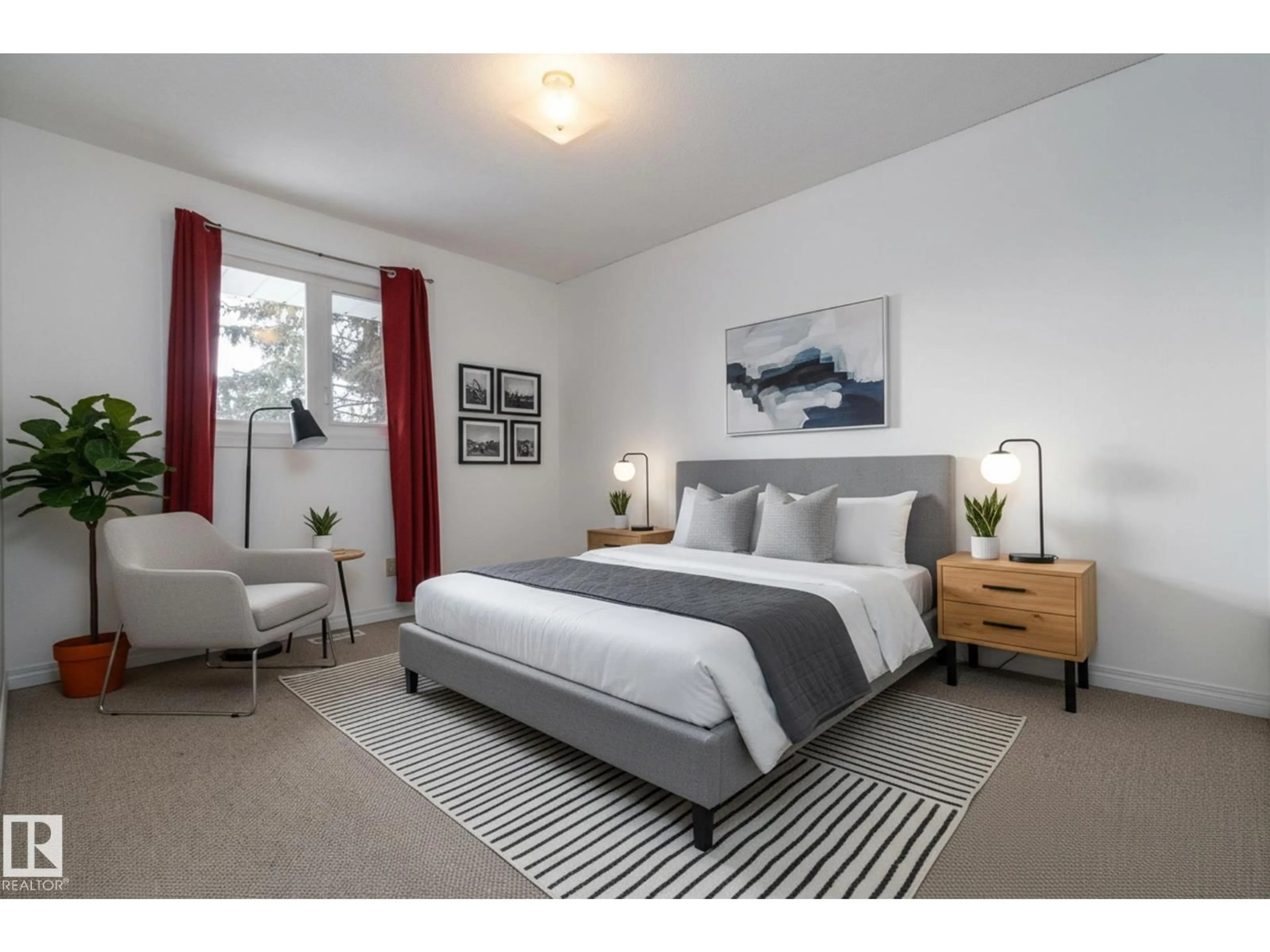 Bedroom with bed, unknown for 11D CALLINGWOOD CO, Edmonton Alberta T5T0H5