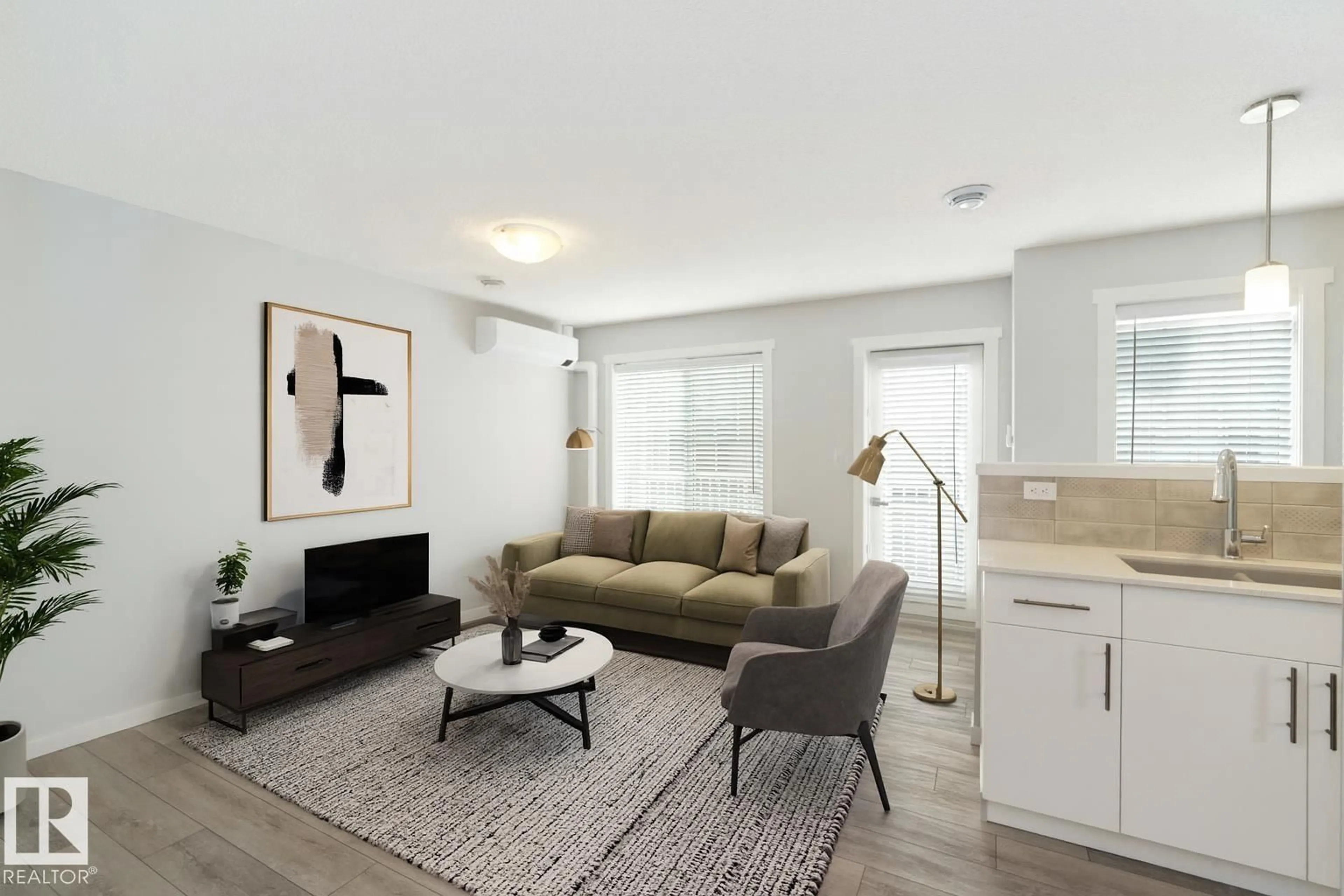 Living room with furniture, unknown for 77 17832 78 ST NW, Edmonton Alberta T5Z0P7