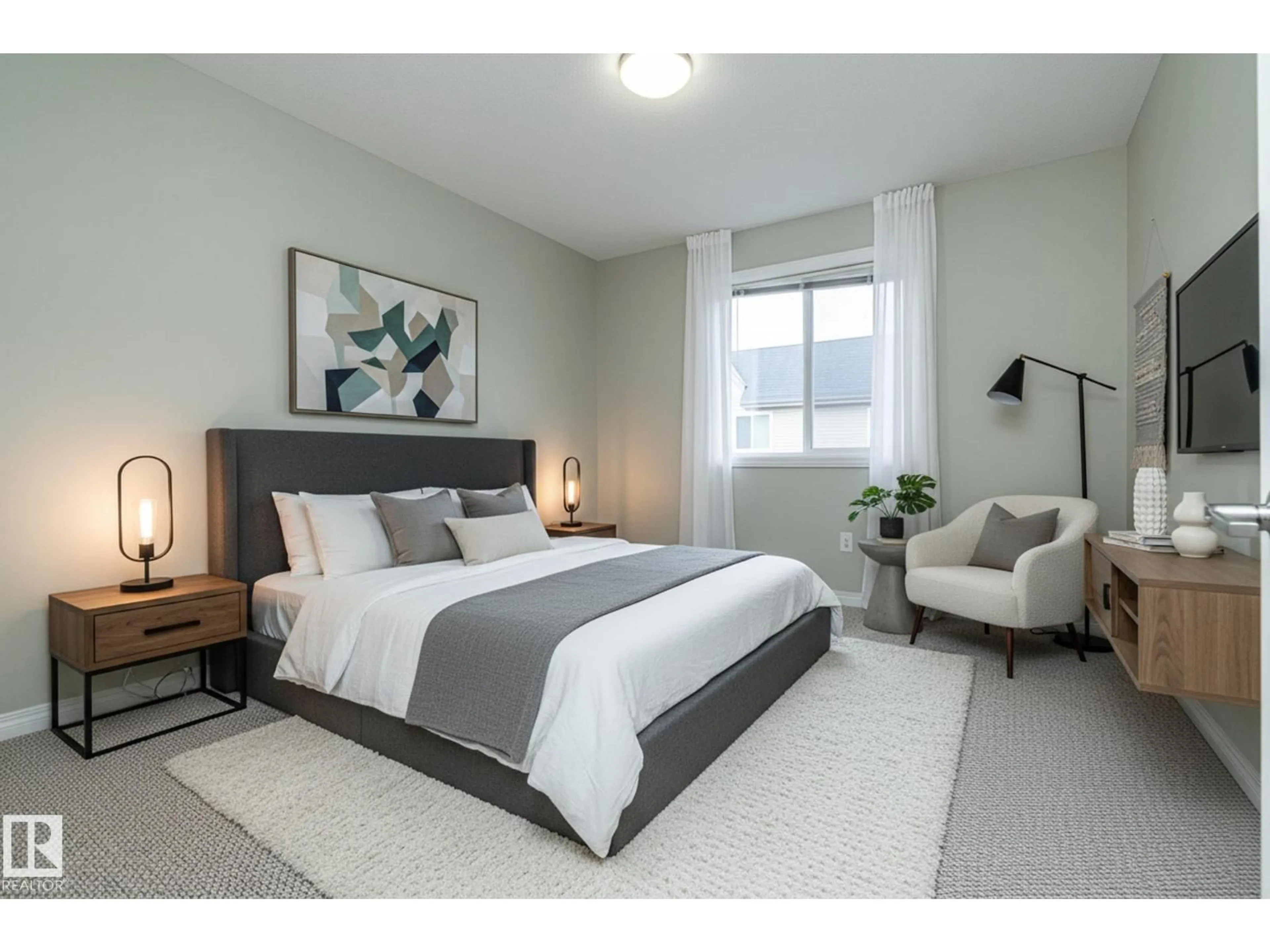 Bedroom with bed, unknown for 1897 RUTHERFORD RD, Edmonton Alberta T6W1P6