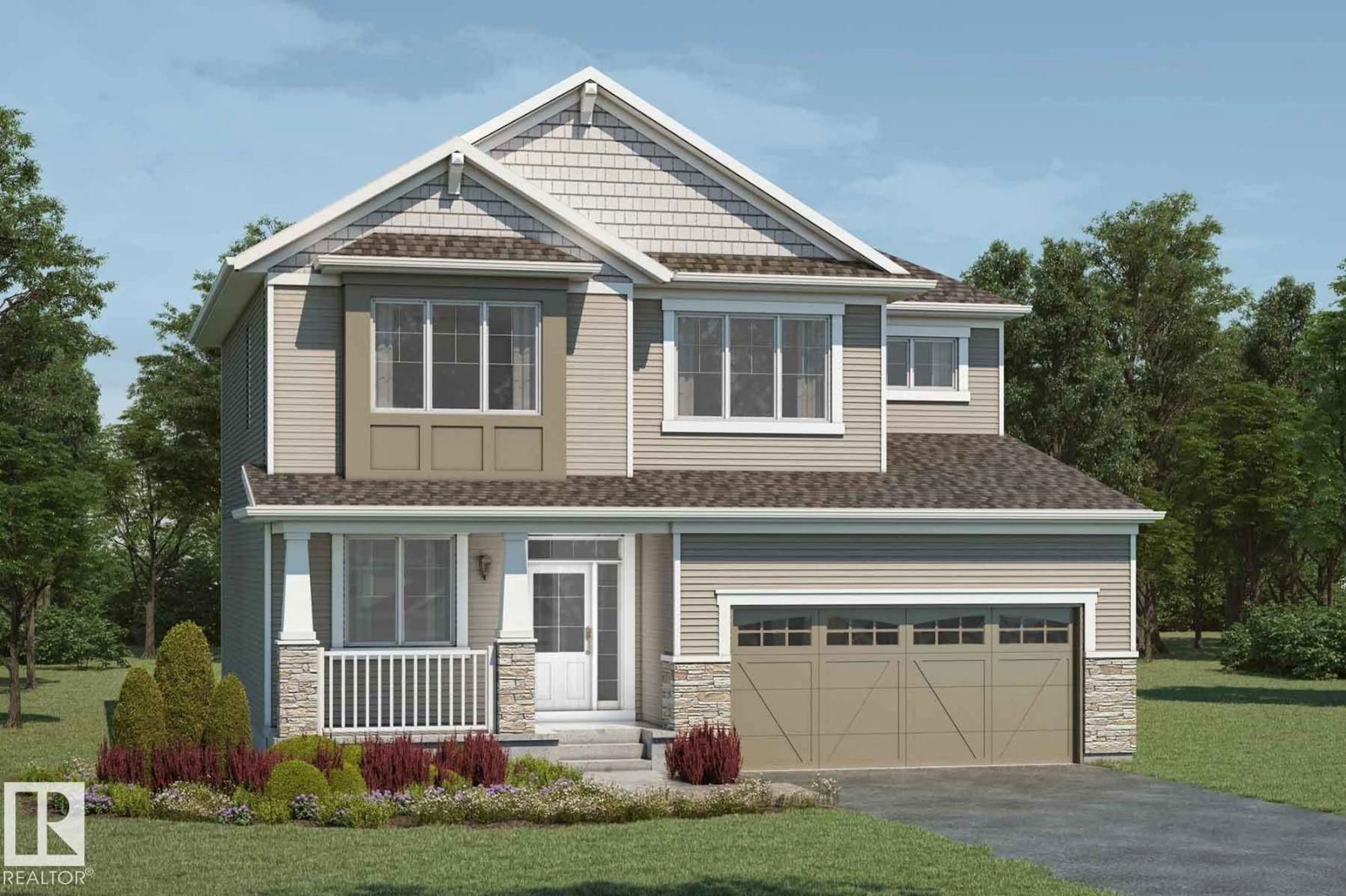 Home with vinyl exterior material, street for NW - 1524 206 ST, Edmonton Alberta T6M3E7